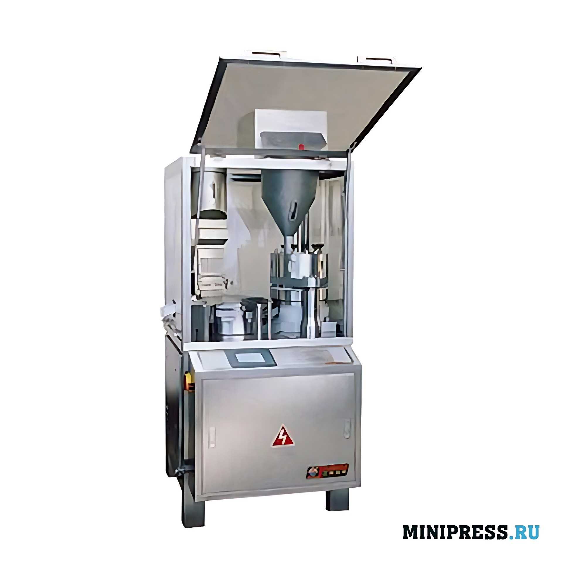 Automatic equipment for filling capsules with SP 8CD powder