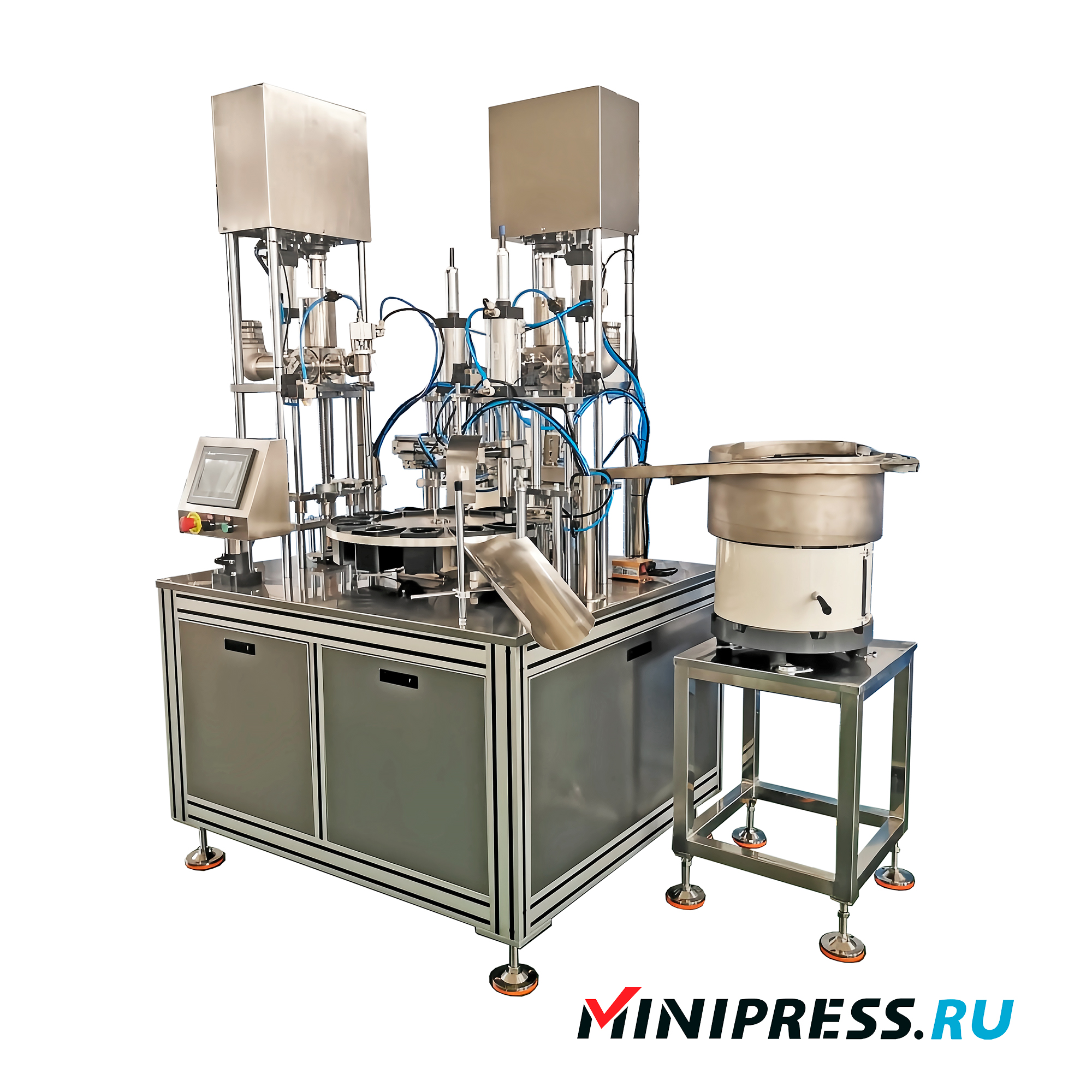 Ligne de remplissage semi-automatique pour colle bi-composant en tubes plastiques MN-02