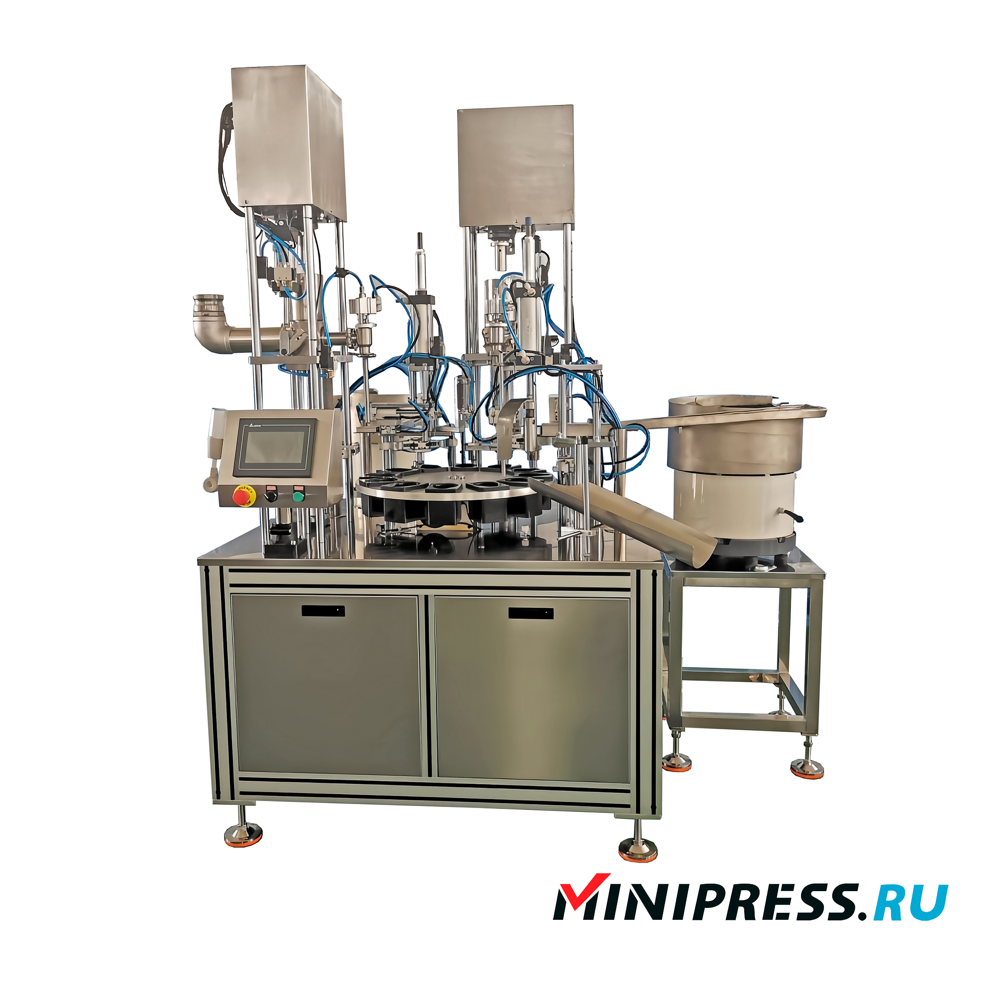 Ligne de remplissage semi-automatique pour colle bi-composant en tubes plastiques MN-02