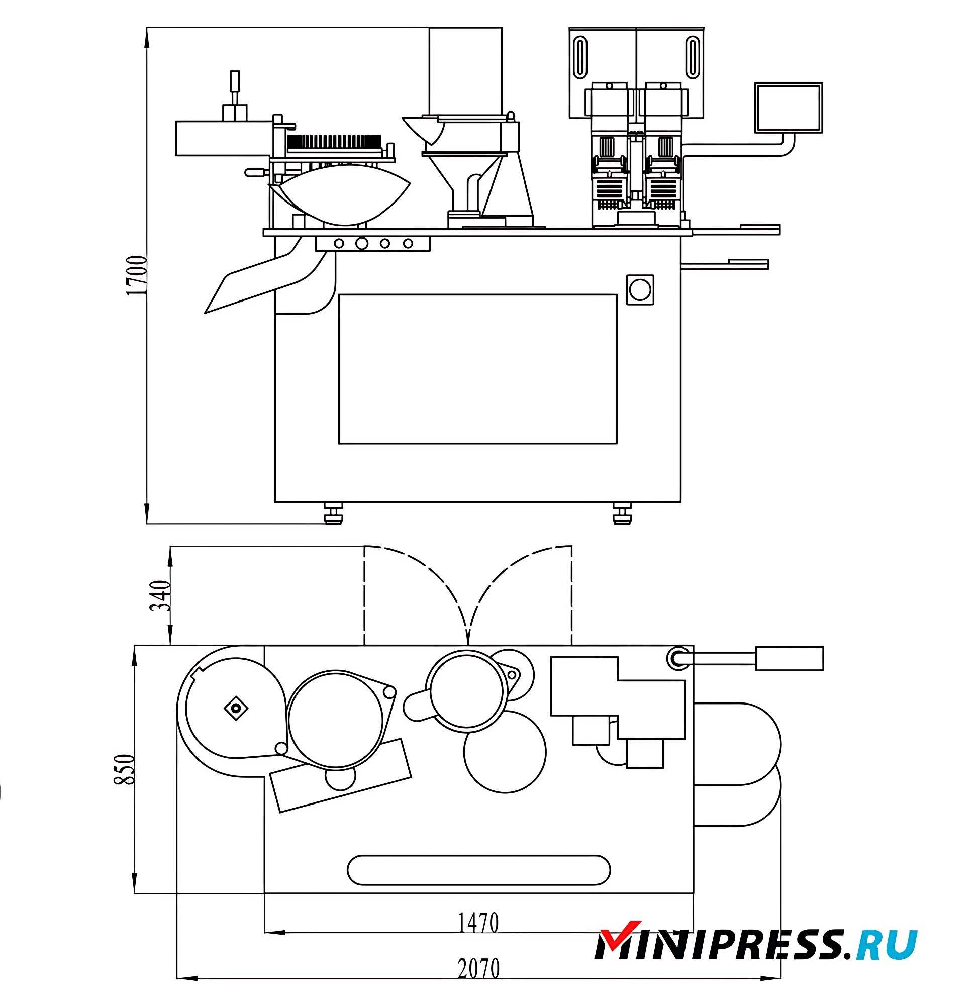 Automatic capsule machine GN-28 PRO