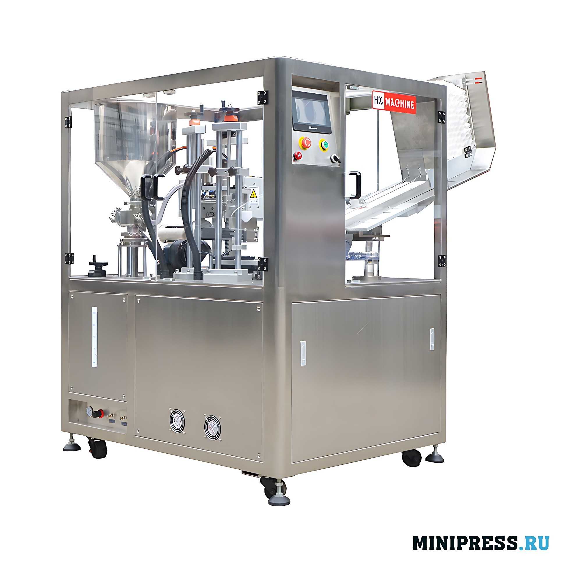 Machine automatique de remplissage et de fermeture de tubes en plastique HX-9