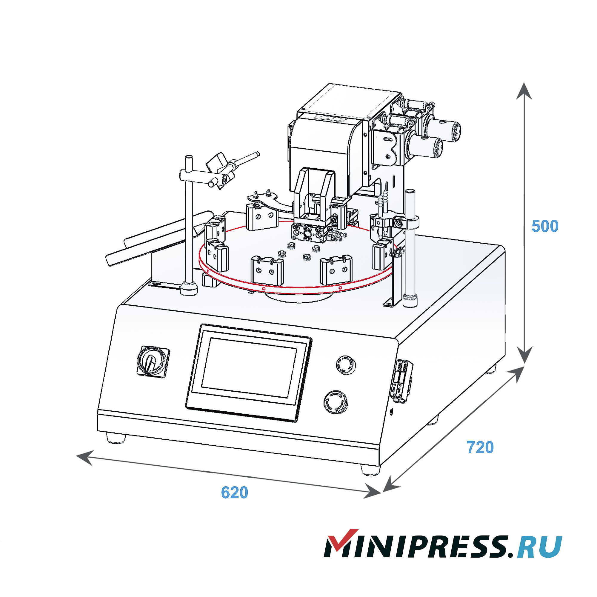 Machine de remplissage et de bouchage pour tubes plastiques centrifuges avec bouchons à pression GX-15