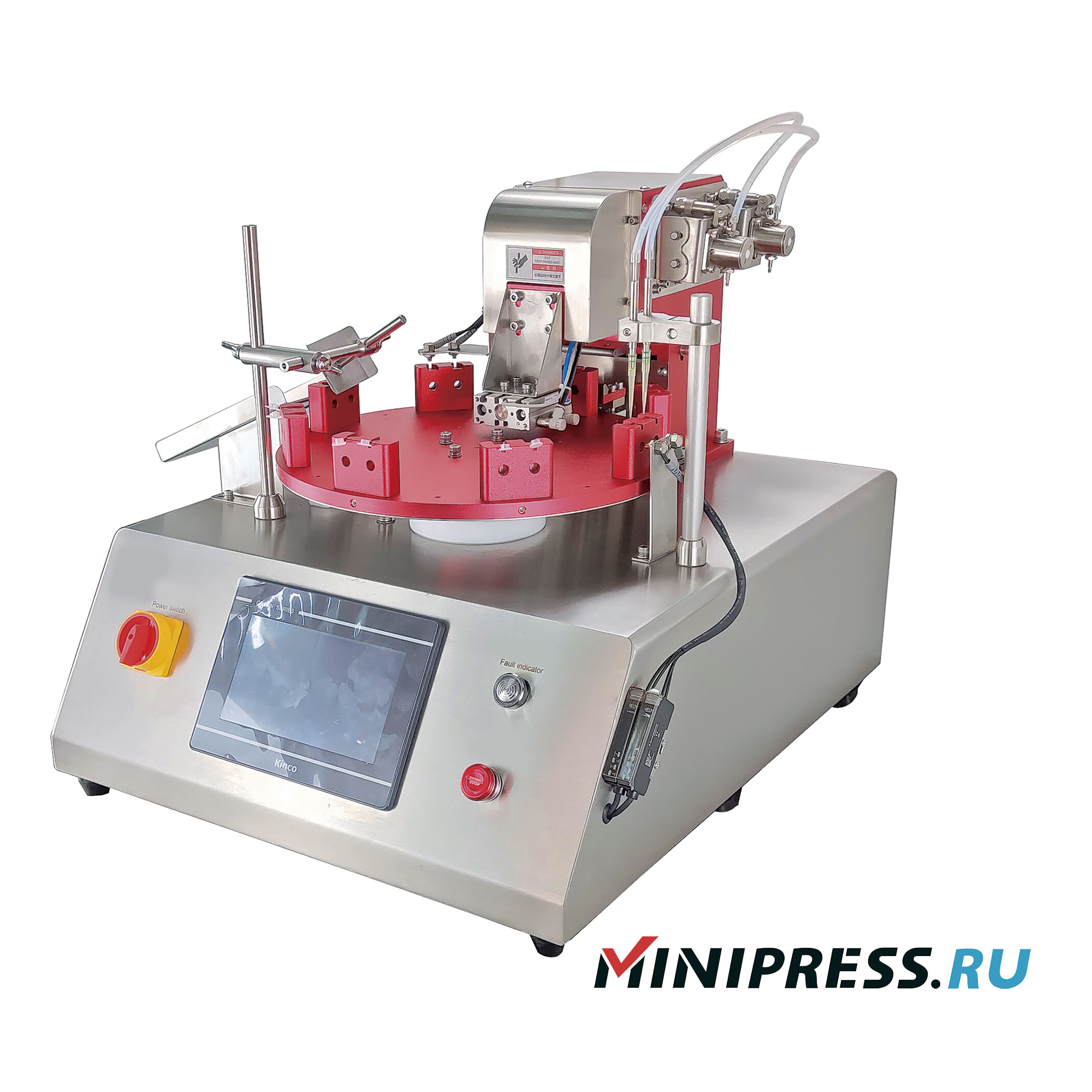 Machine de remplissage et de bouchage pour tubes plastiques centrifuges avec bouchons à pression GX-15