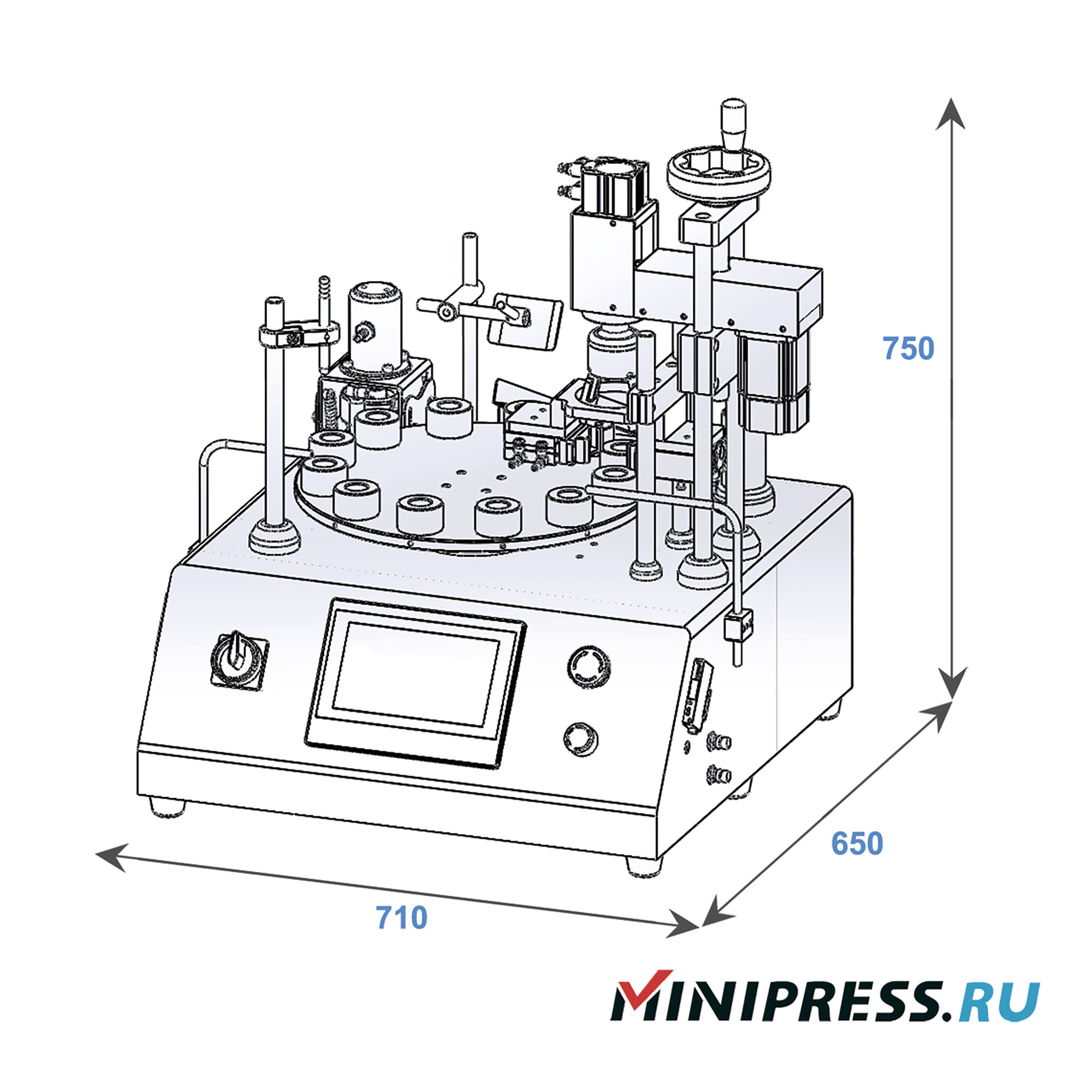 Machine de remplissage et de bouchage semi-automatique pour bouteilles en plastique GX-12
