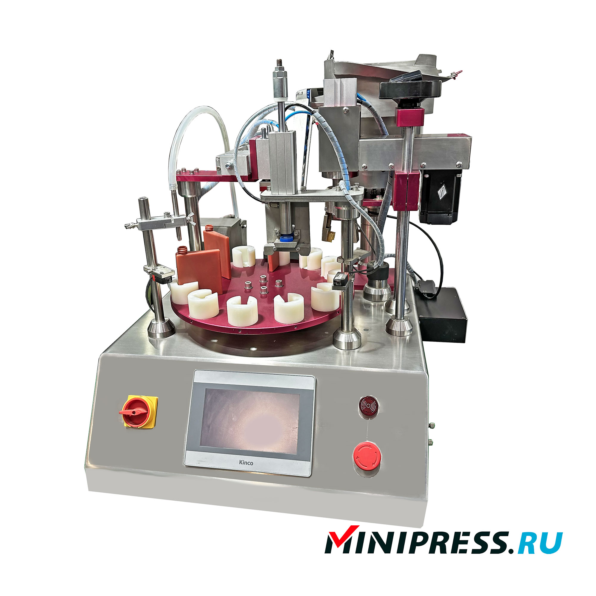 Machine de remplissage et de bouchage semi-automatique pour bouteilles en plastique GX-12