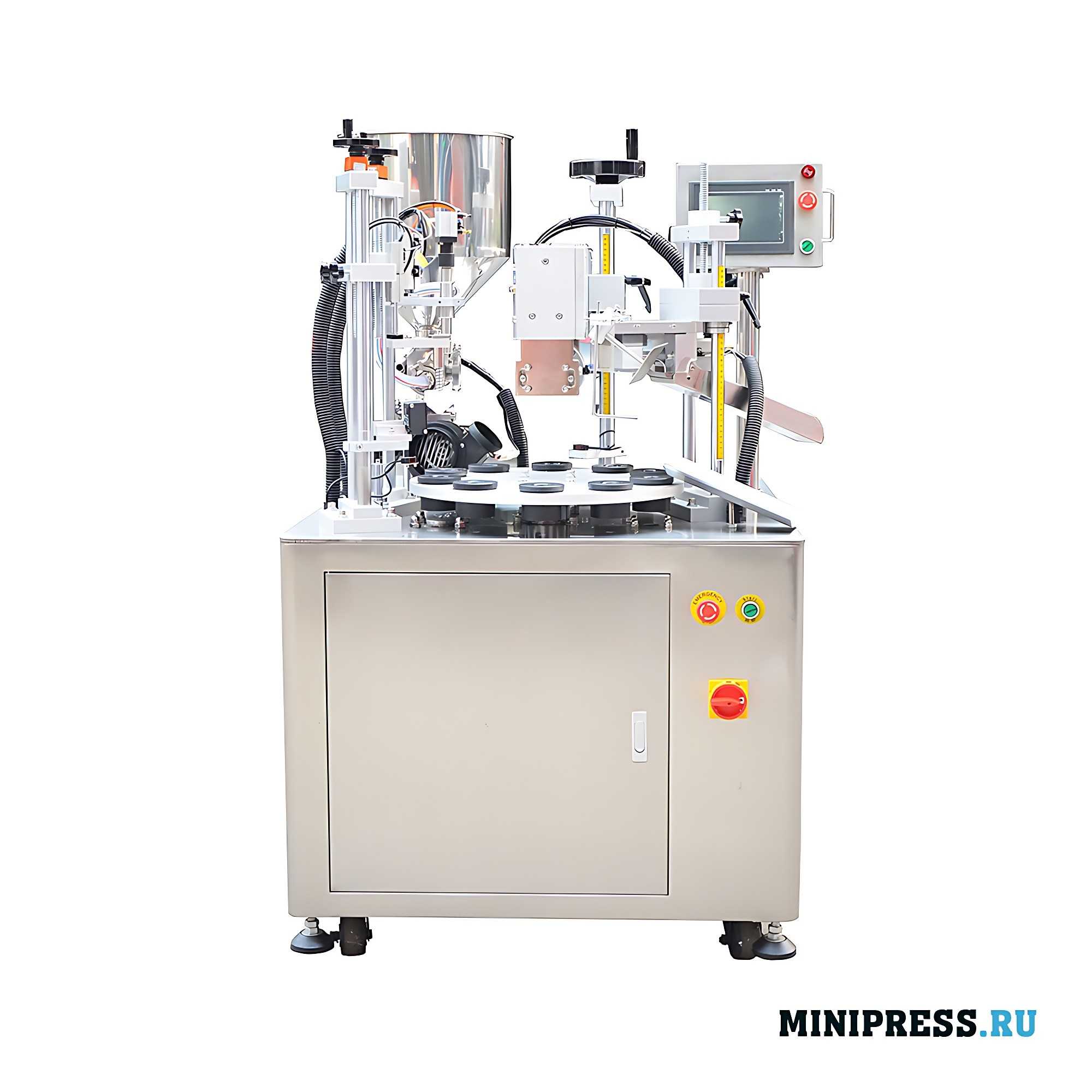 Plastic tube filling and sealing machine HX-6