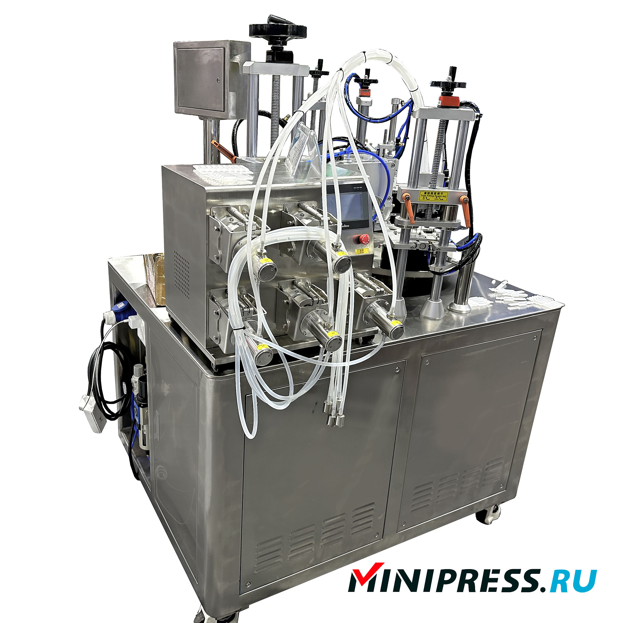 Machine semi-automatique de remplissage et de scellage de bouteilles en plastique BFS KJ-10