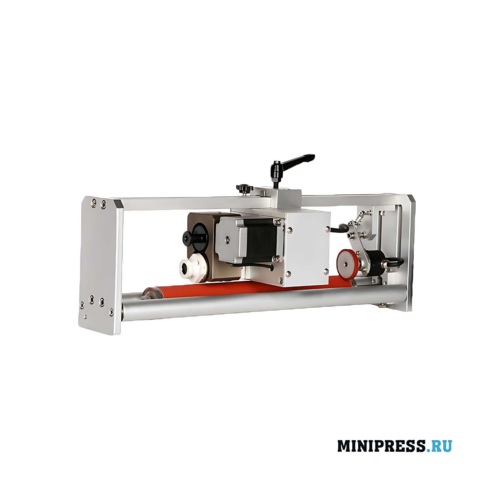 Encoder with stepper motor and ink roller