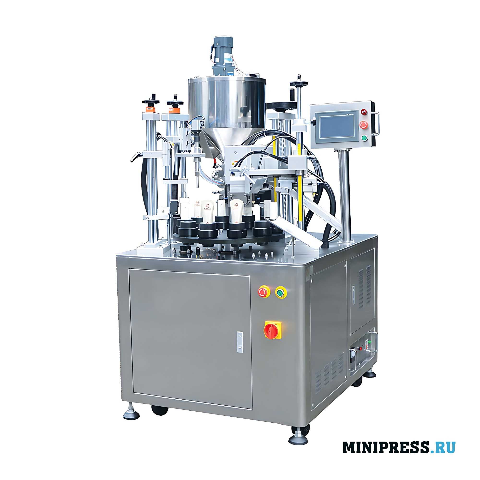 Plastic tube filling and sealing machine HX-6