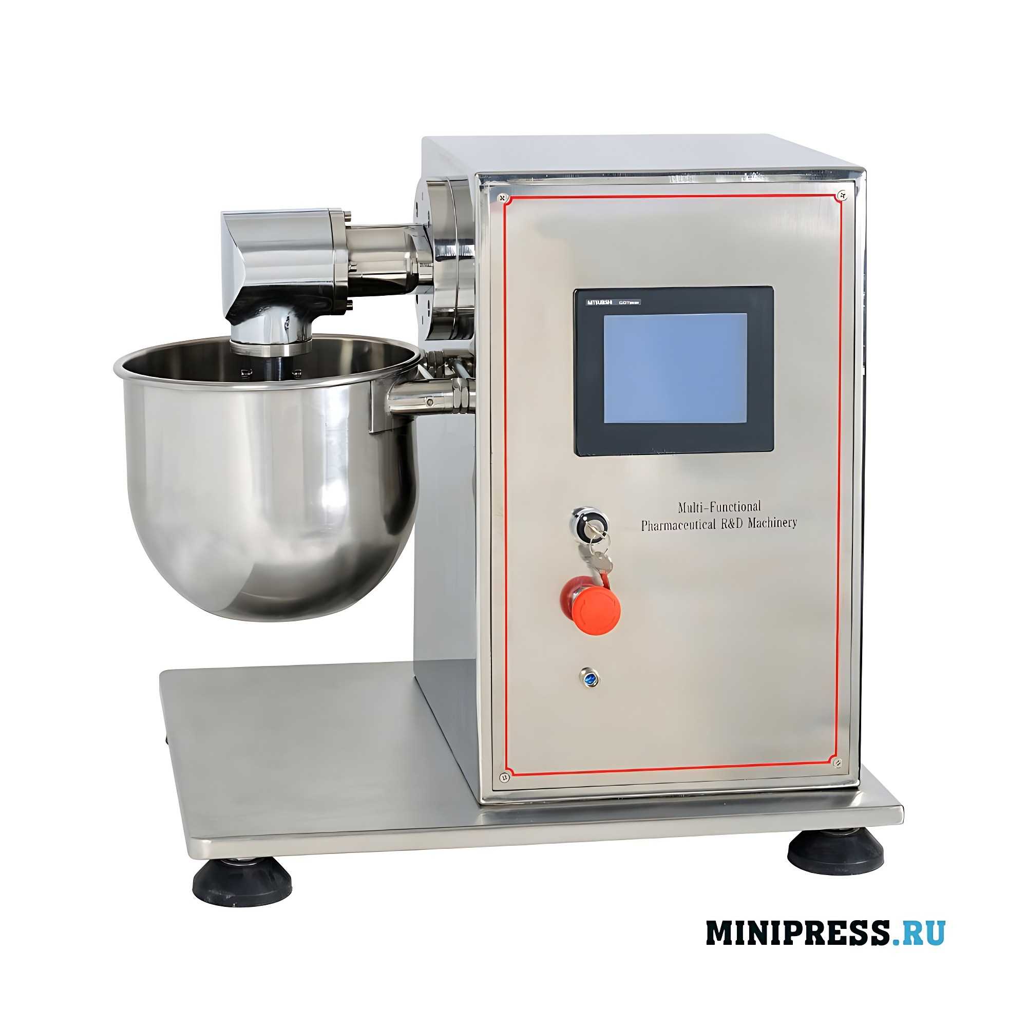 Equipamento Farmacêutico Experimental Multifuncional e Misturador de Pás UNIV 2