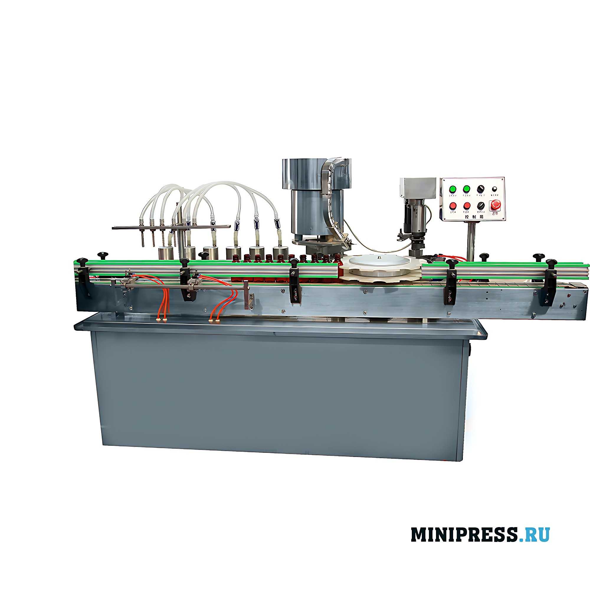 Máquina de enchimento e fecho de garrafas de plástico GF-04