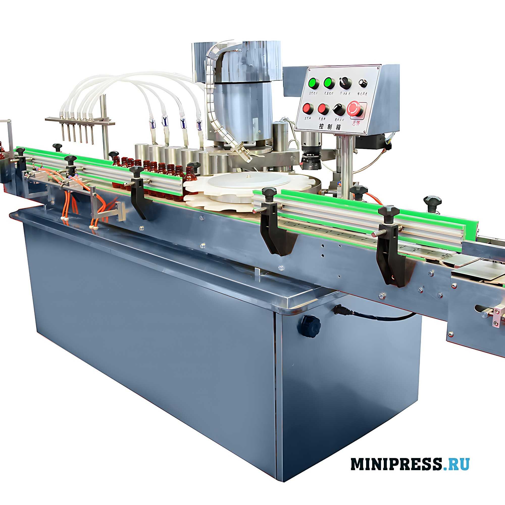 Máquina de enchimento e fecho de garrafas de plástico GF-04