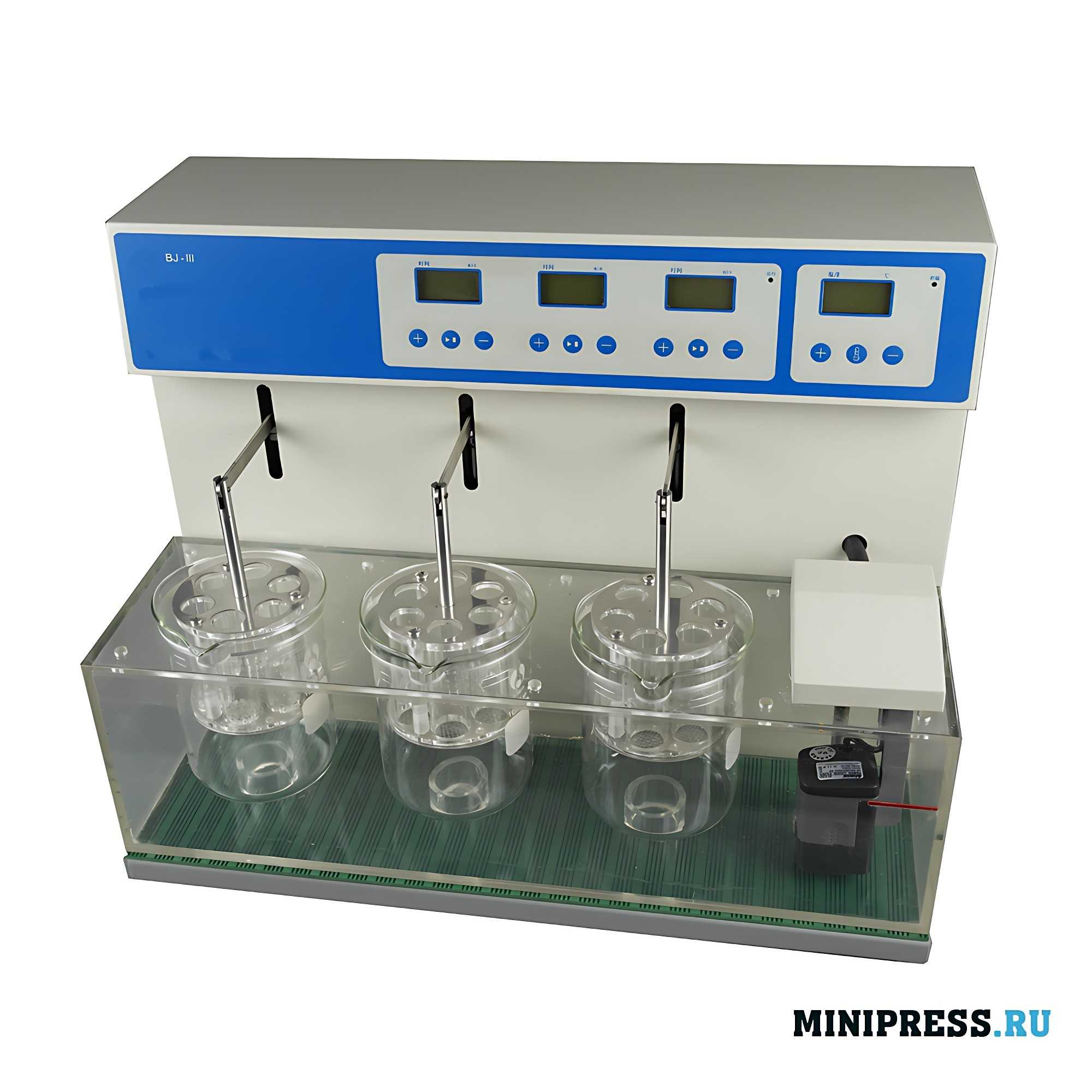 Testador de desintegração de sólidos de laboratório BJ-03