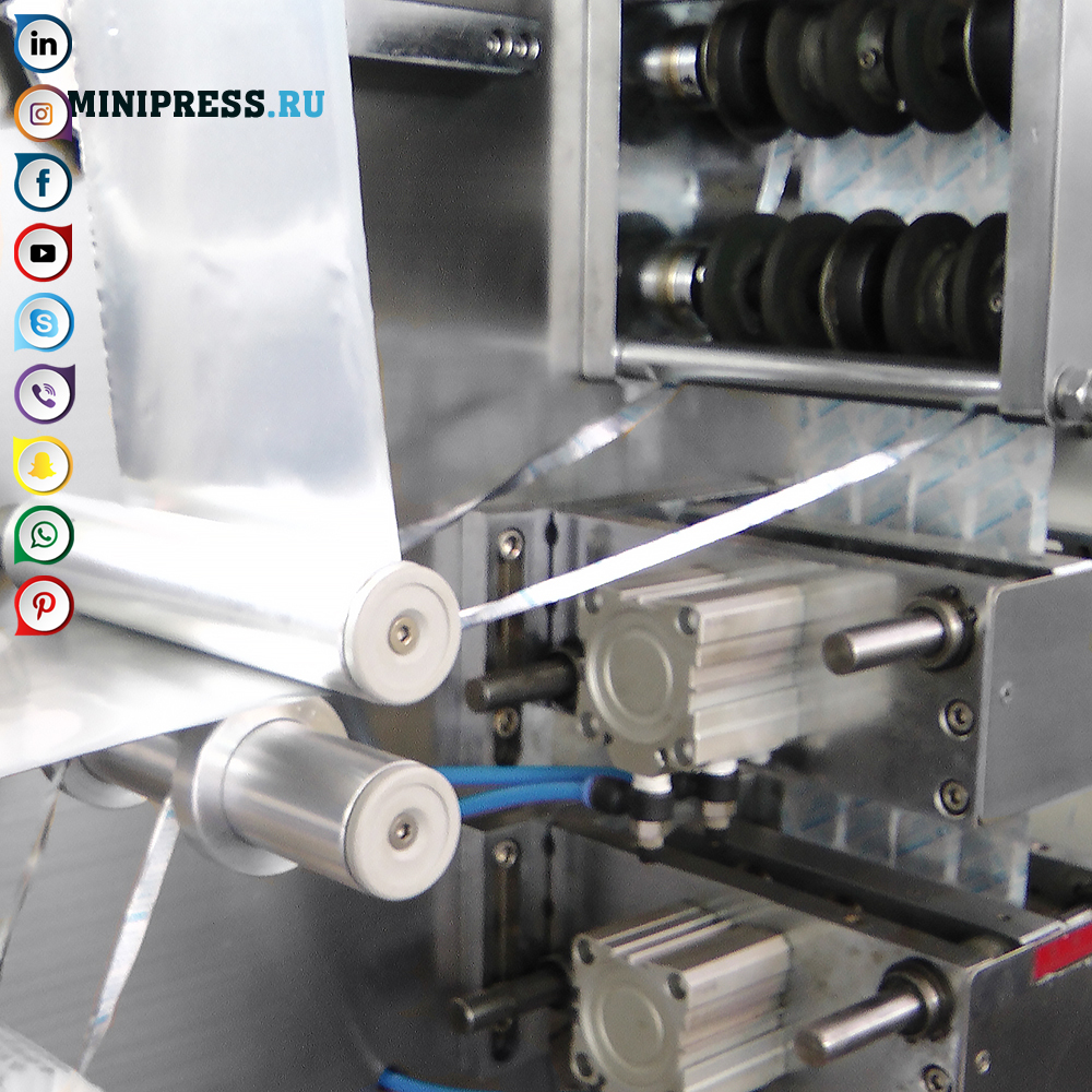 Equipment for group packaging of tablets in aluminum foil in the pharmaceutical industry