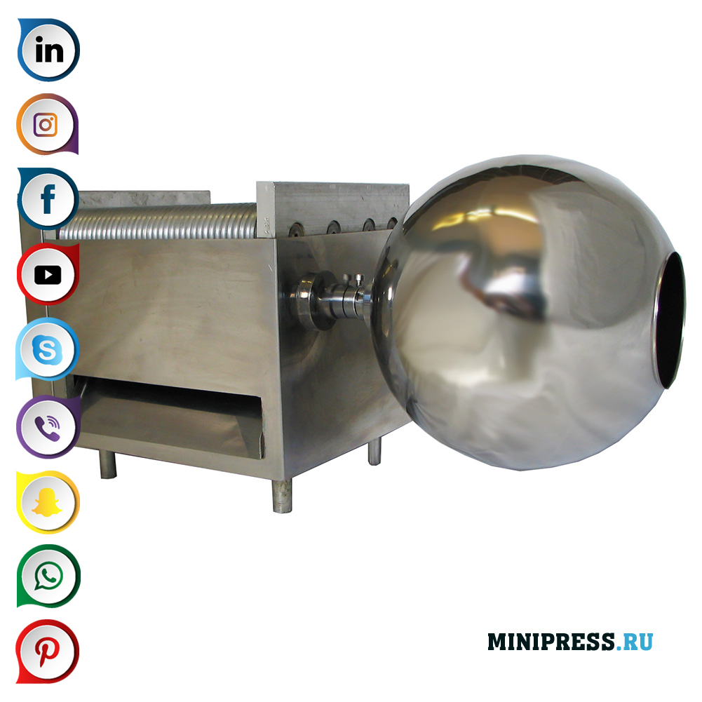 Peralatan untuk produksi dragee dan boilies dengan diameter hingga 12 mm