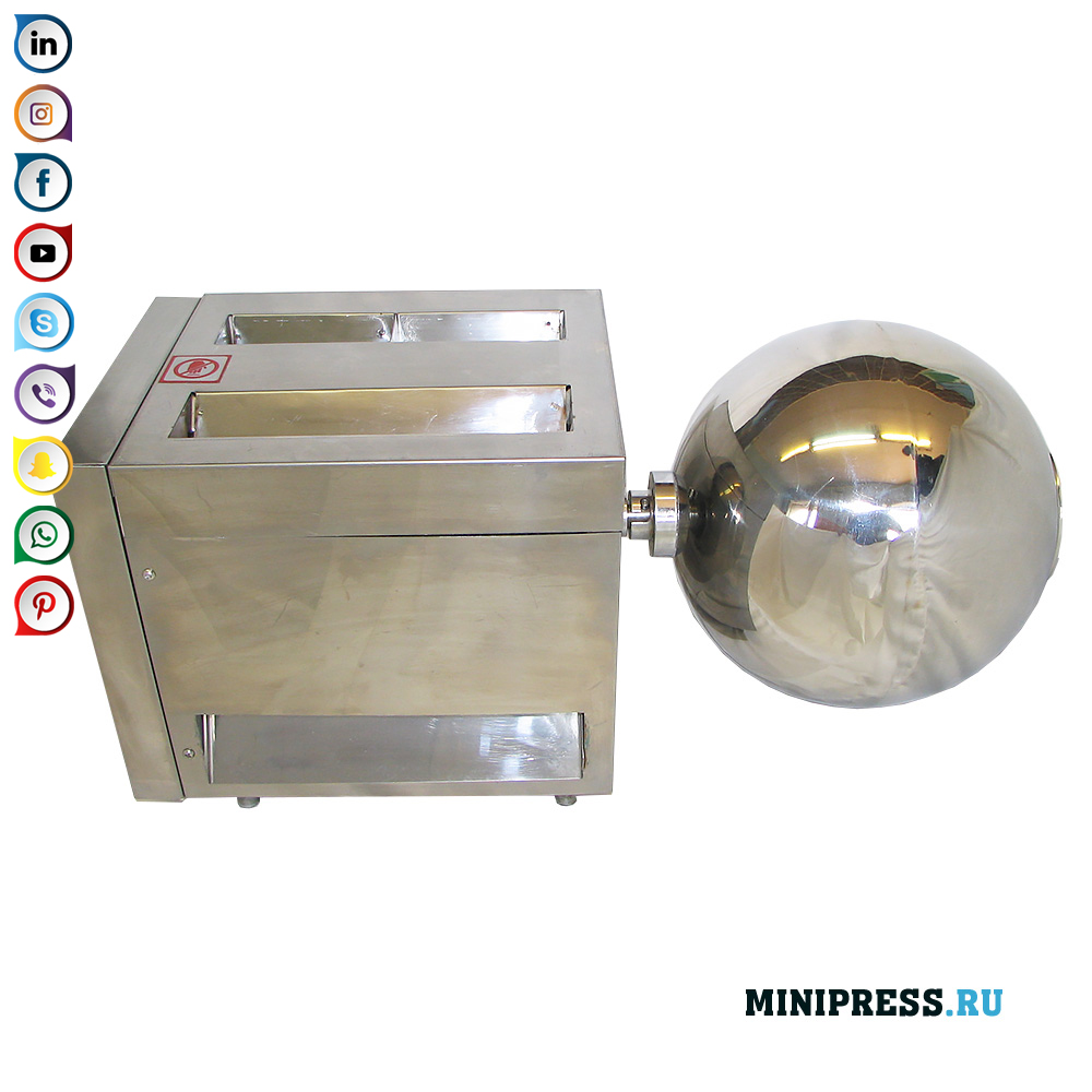 Attrezzature per la produzione di confetti e boilies con un diametro fino a 12 mm