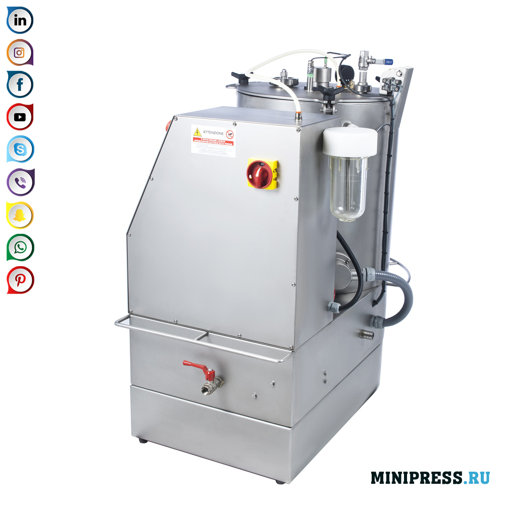 Industrial homogenizer for the release of ointments and creams