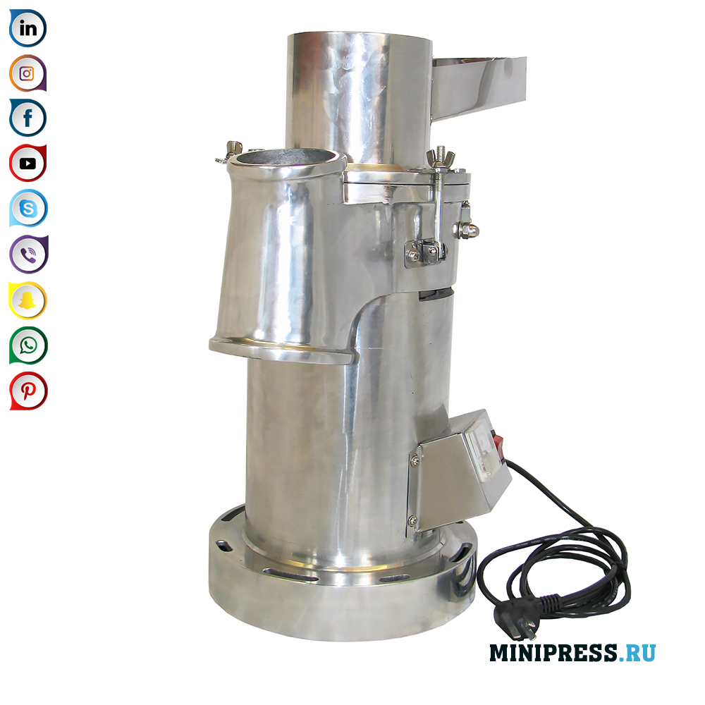 Utstyr for sliping av råvarer til pulver i møller og kverner