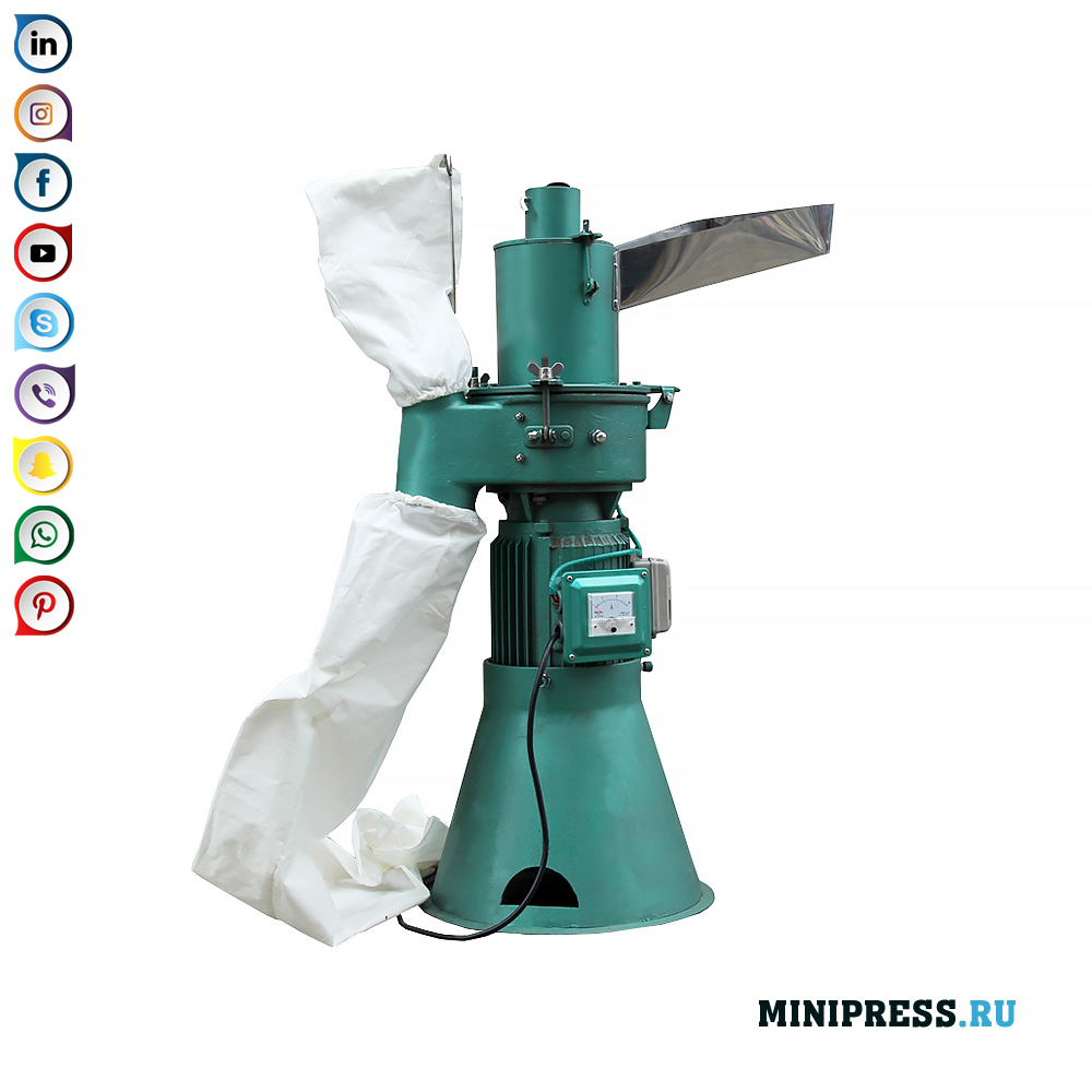 Equipment for grinding raw materials into powder in mills and grinders