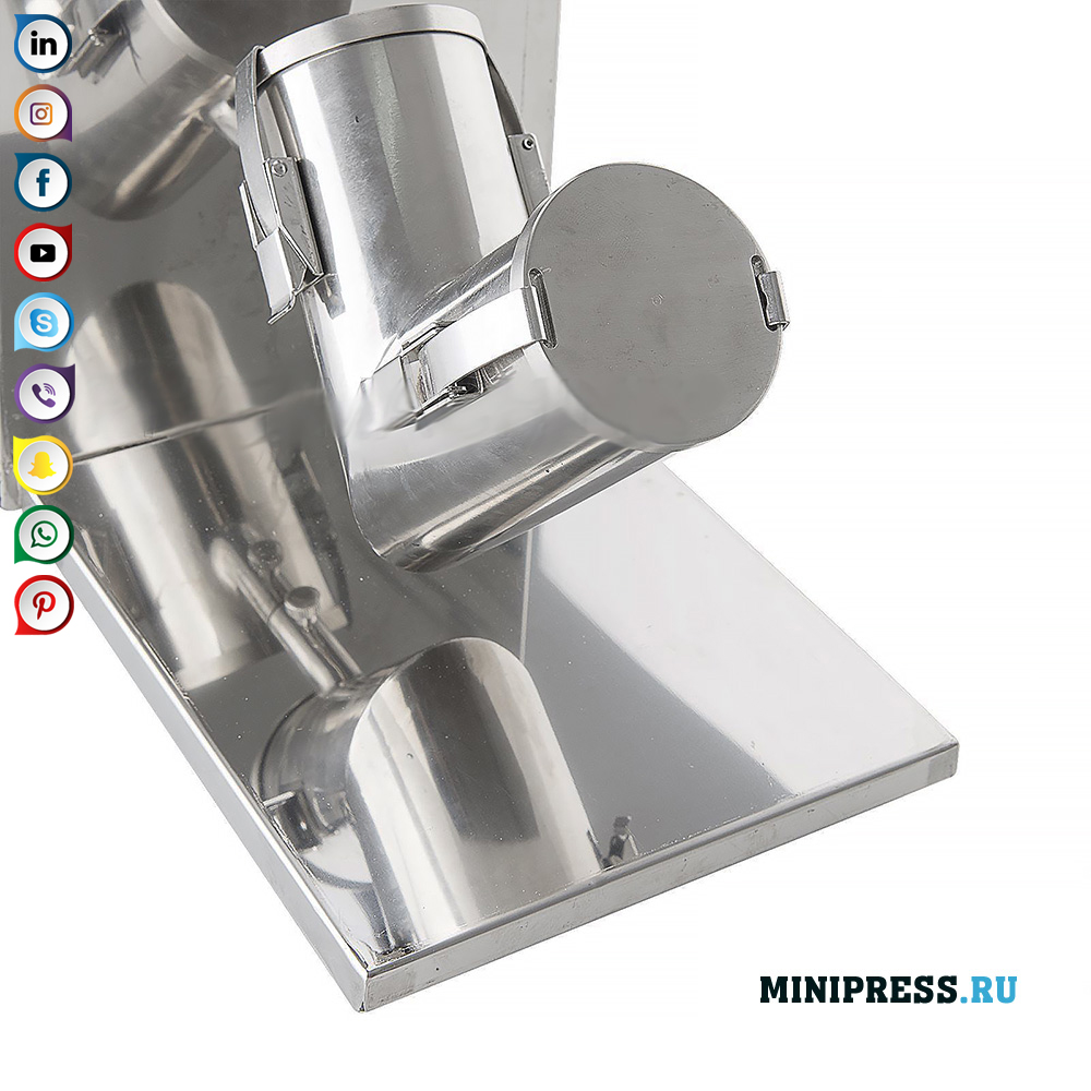 Laboratory benchtop mixer for dry powders