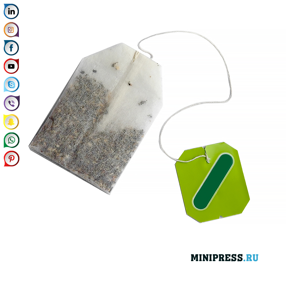 Equipment for packaging and packaging of tea bags in an envelope
