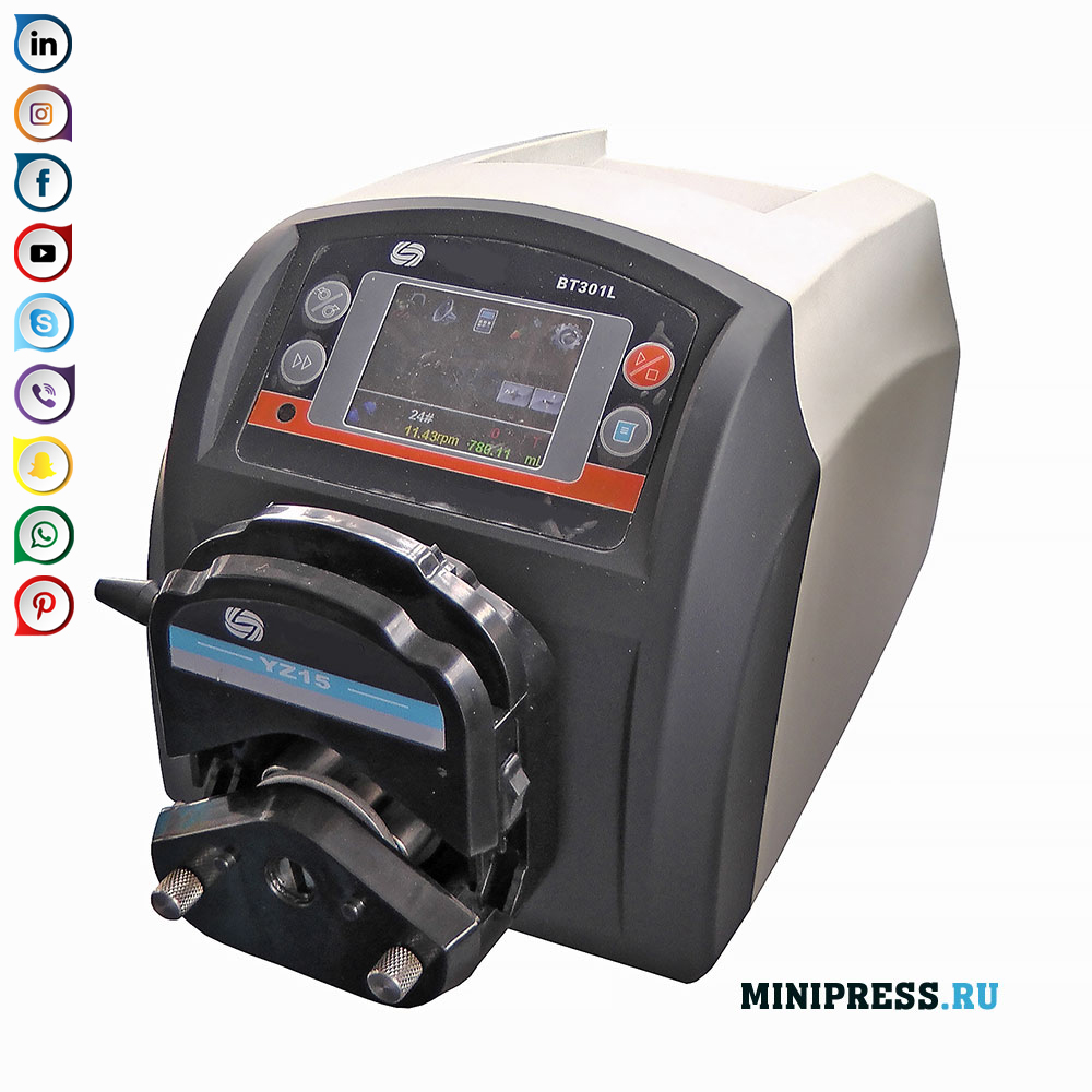 Production and sale of peristaltic pumps; fluid filling accuracy control