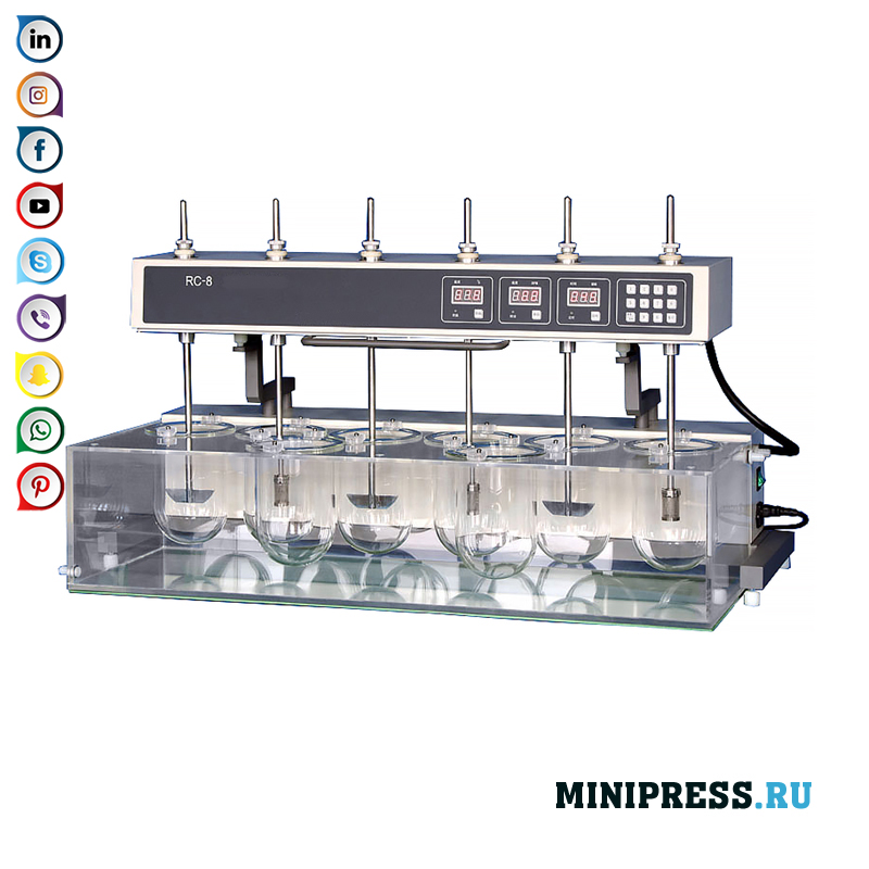 Dissolution analyzer is used to measure the speed and degree of dissolution of tablets, capsules