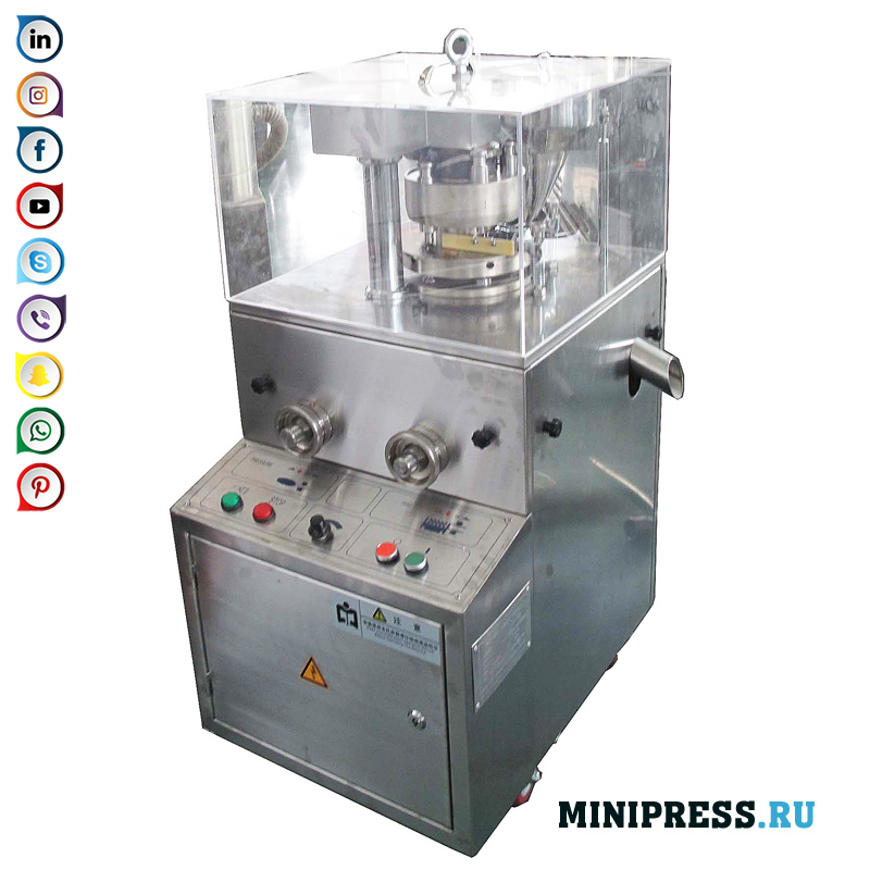 Equipment for tabletting powder into tablets