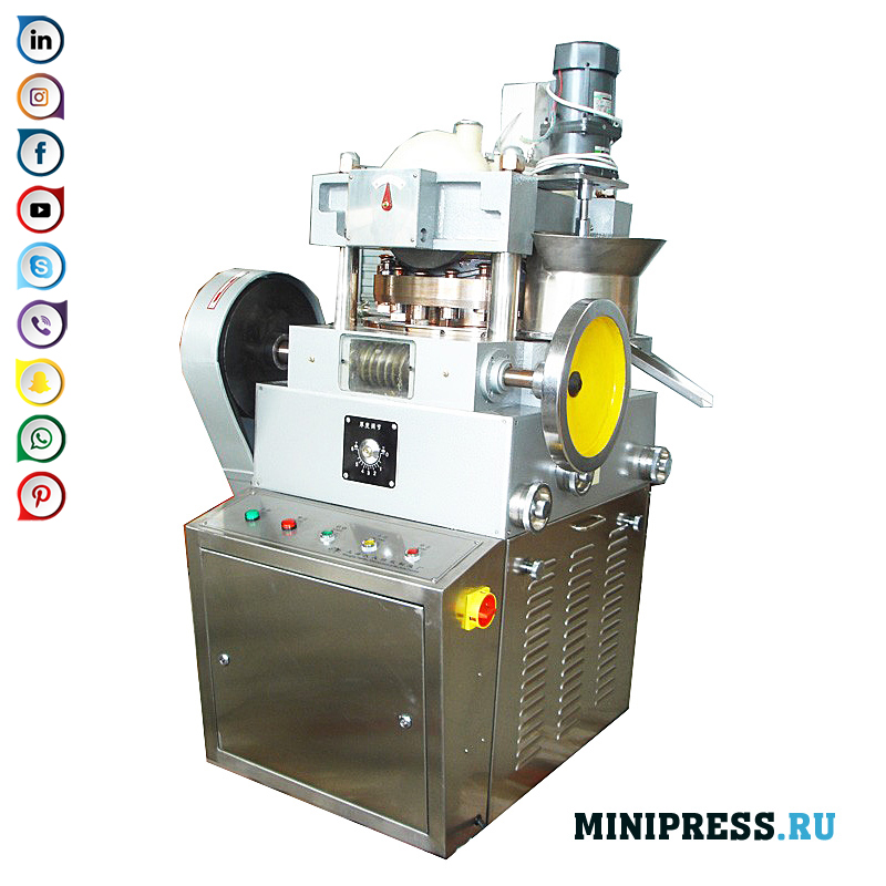 Mechanical tablet press for tablet production