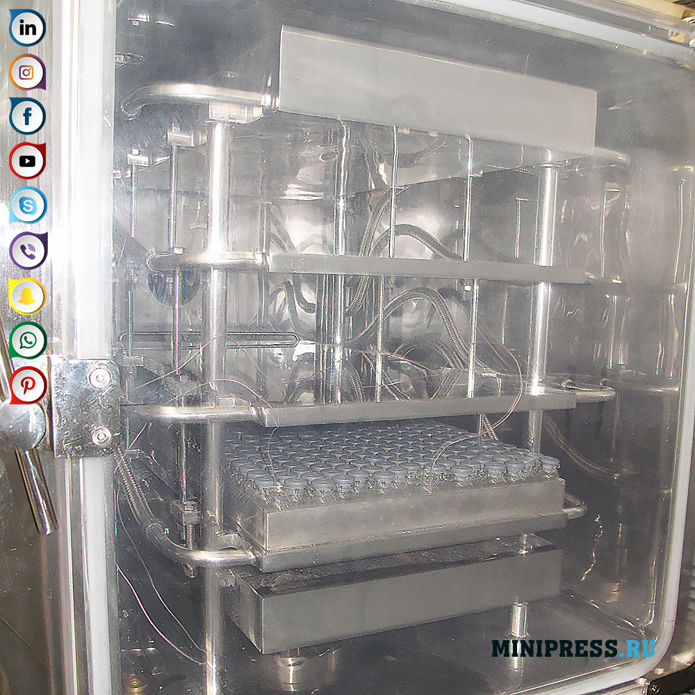 Industrial vacuum freeze-drying freeze drying with an area of ​​0.54 m2 weighing 800 kg