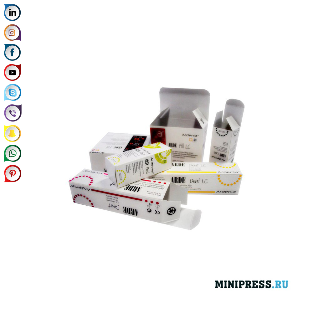 Cardboard boxes for medical products