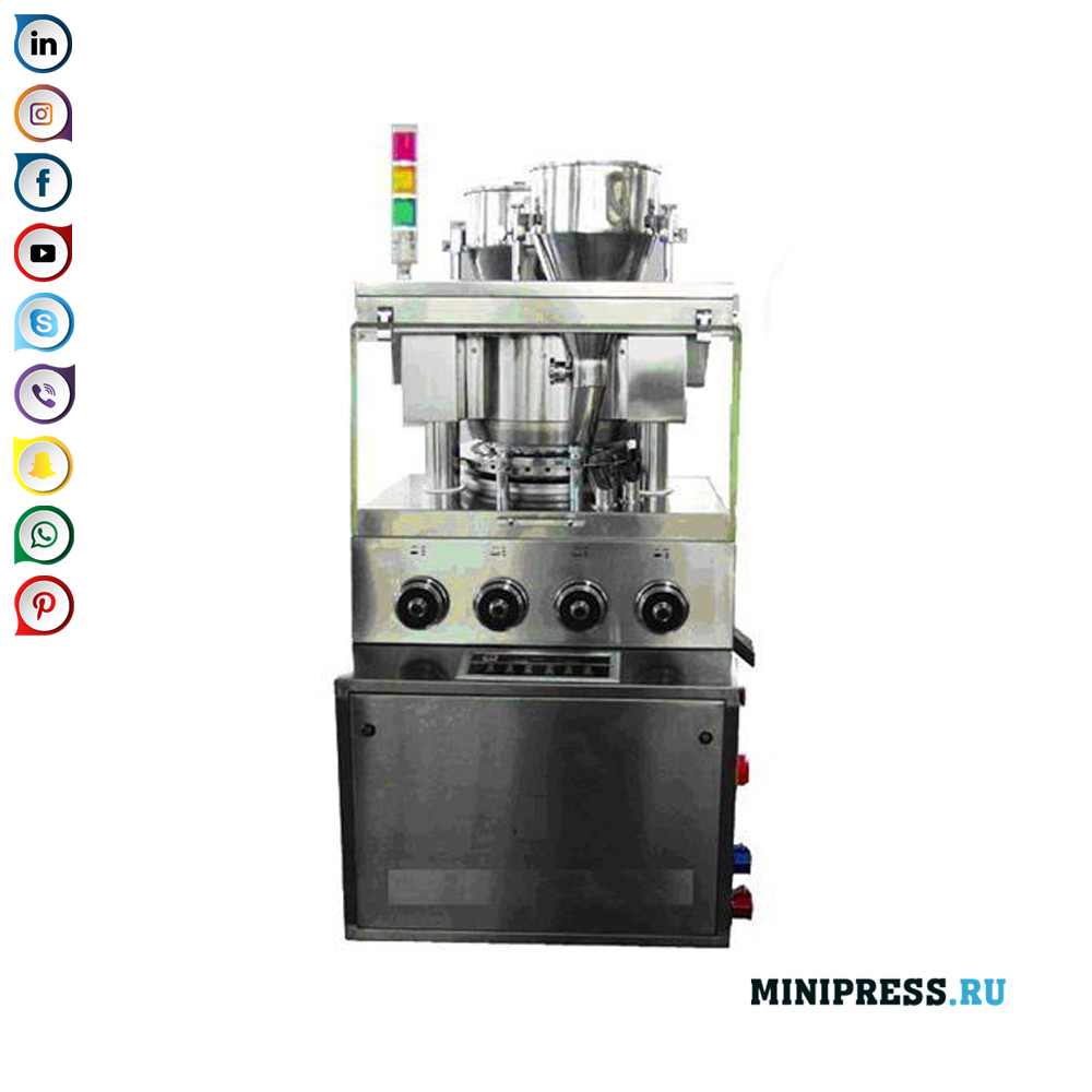 Tablet press for tablet production