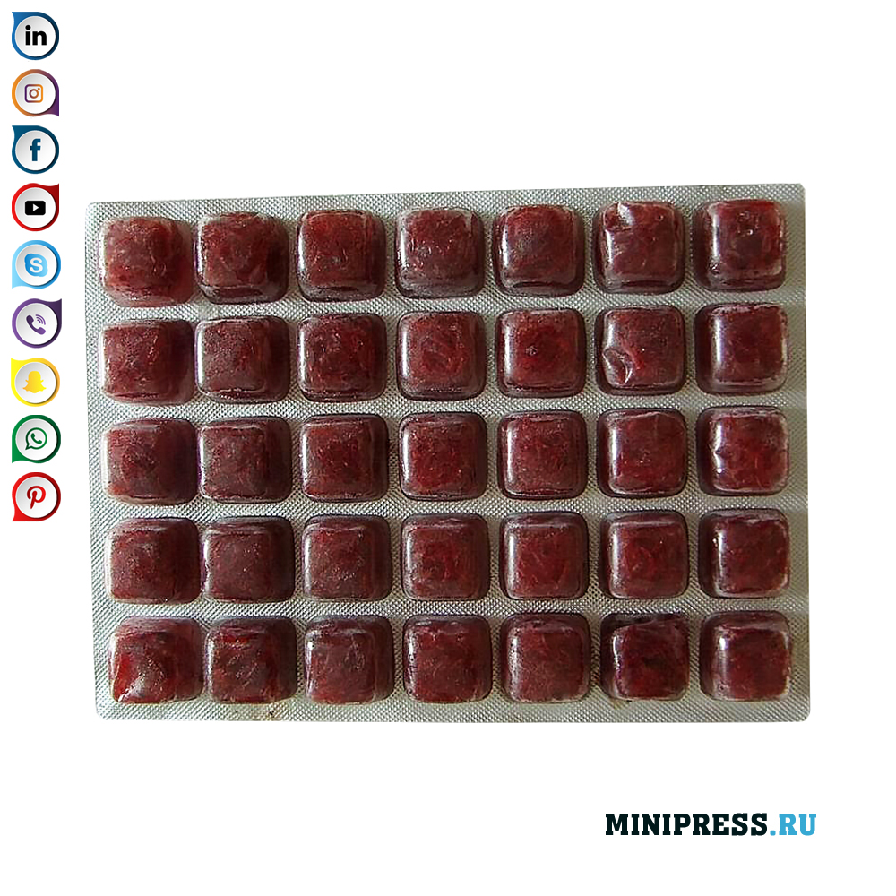 Ausrüstung zum Abfüllen und Verpacken von Blutwürmern in Blasen