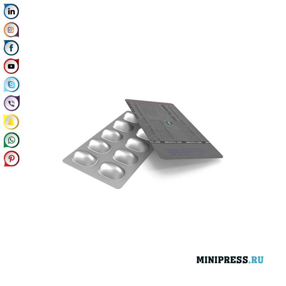 Csomagolási tabletta buborékcsomagolásban, alumínium / alumínium-alumínium / PVC