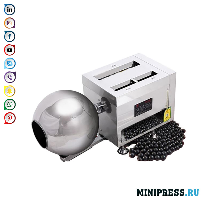 Attrezzature per la produzione di confetti e boilies con un diametro fino a 30 mm