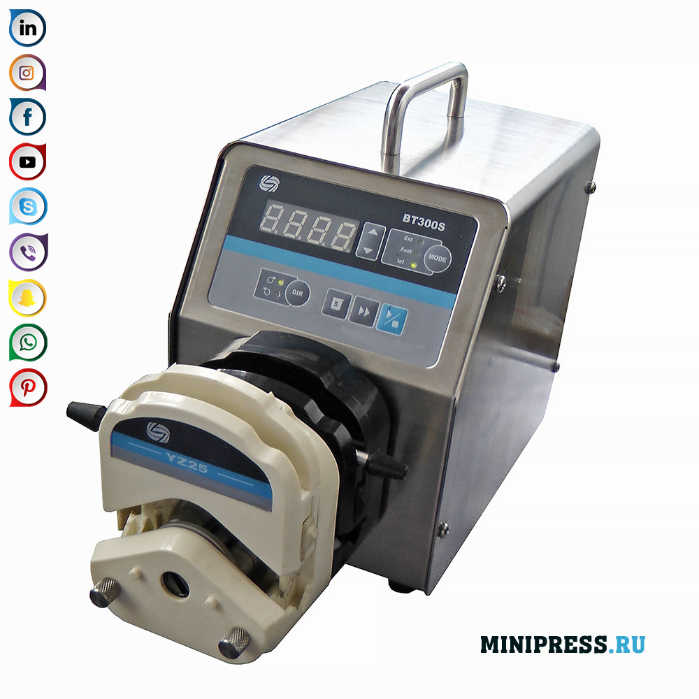 Produzione e vendita di pompe peristaltiche; controllo dell'accuratezza del riempimento del fluido
