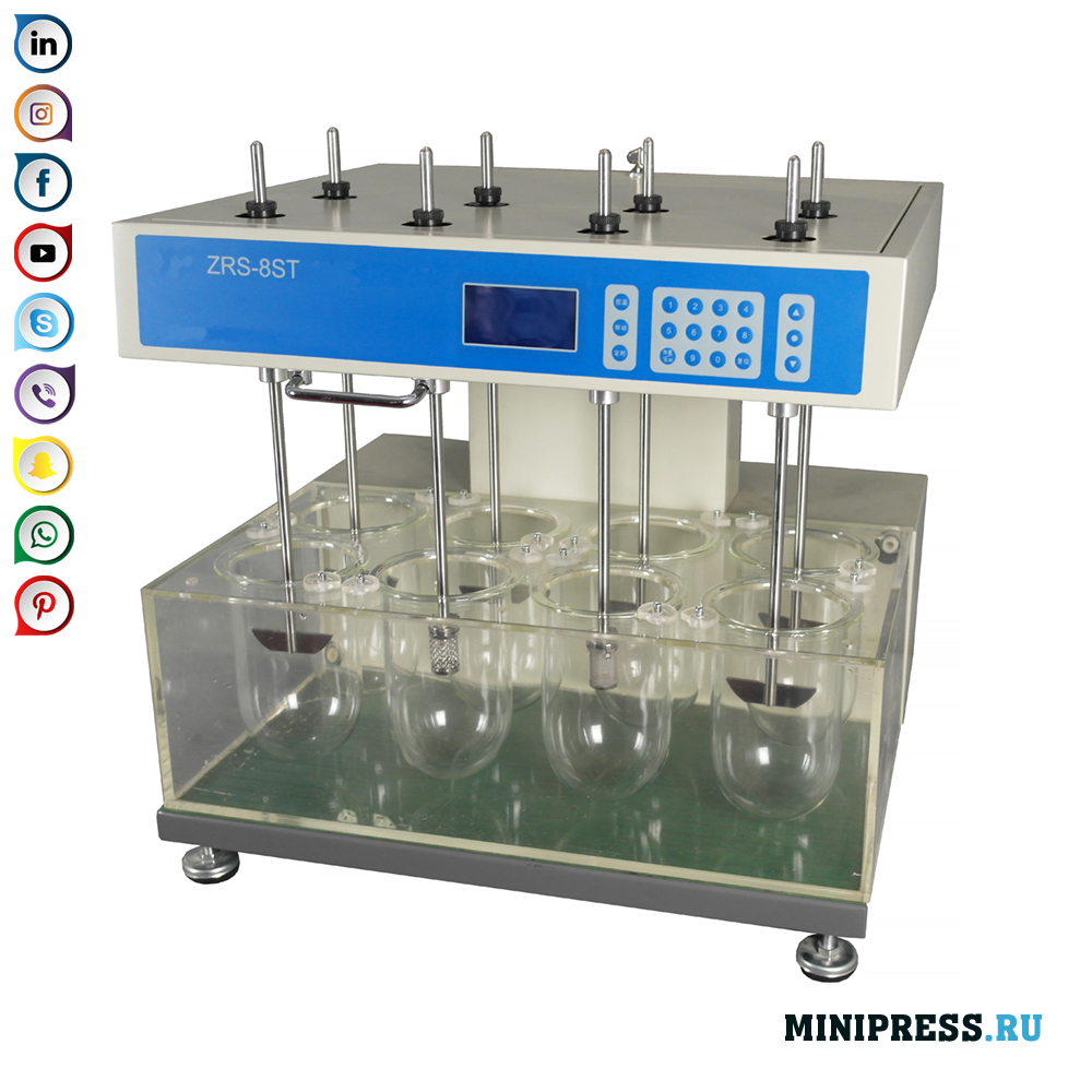 Анализаторот на растворање се користи за мерење на брзината и степенот на растворање на таблети, капсули