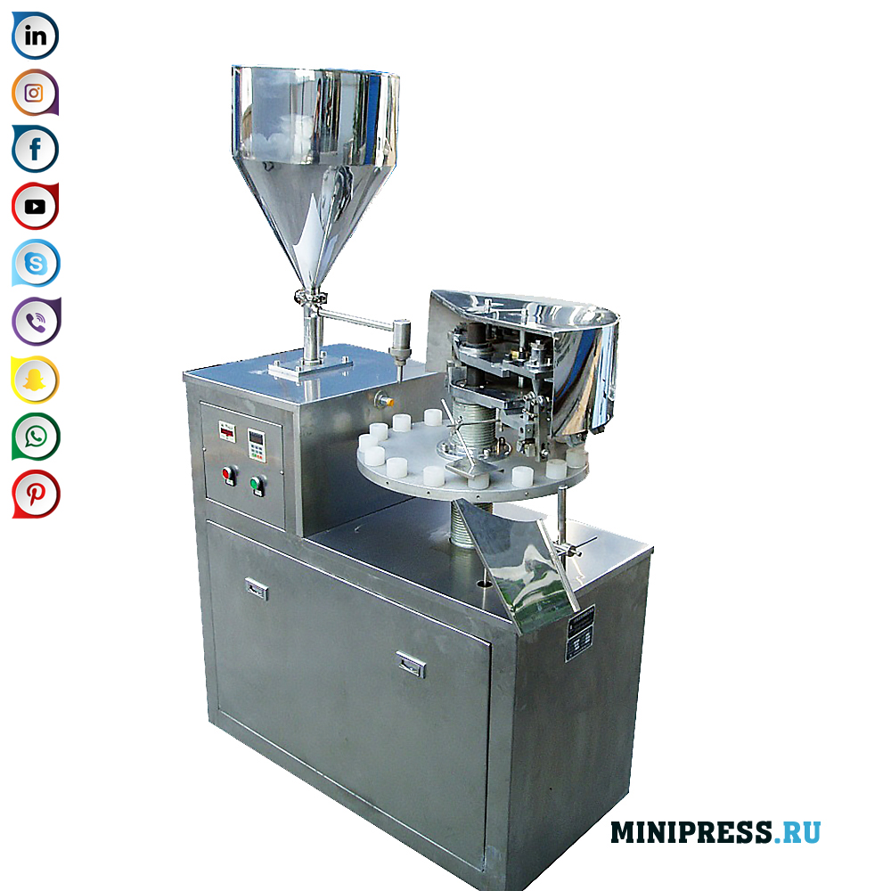 Полуавтоматска механичка машина за пакување на лепак во алуминиумски цевки