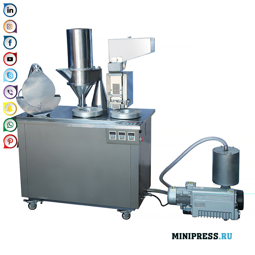 Utstyr for innkapsling av pulver i harde gelatinkapsler