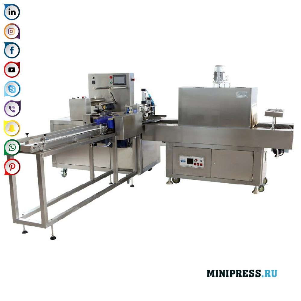 High Speed ​​Shrink wrapping and Teals Machine