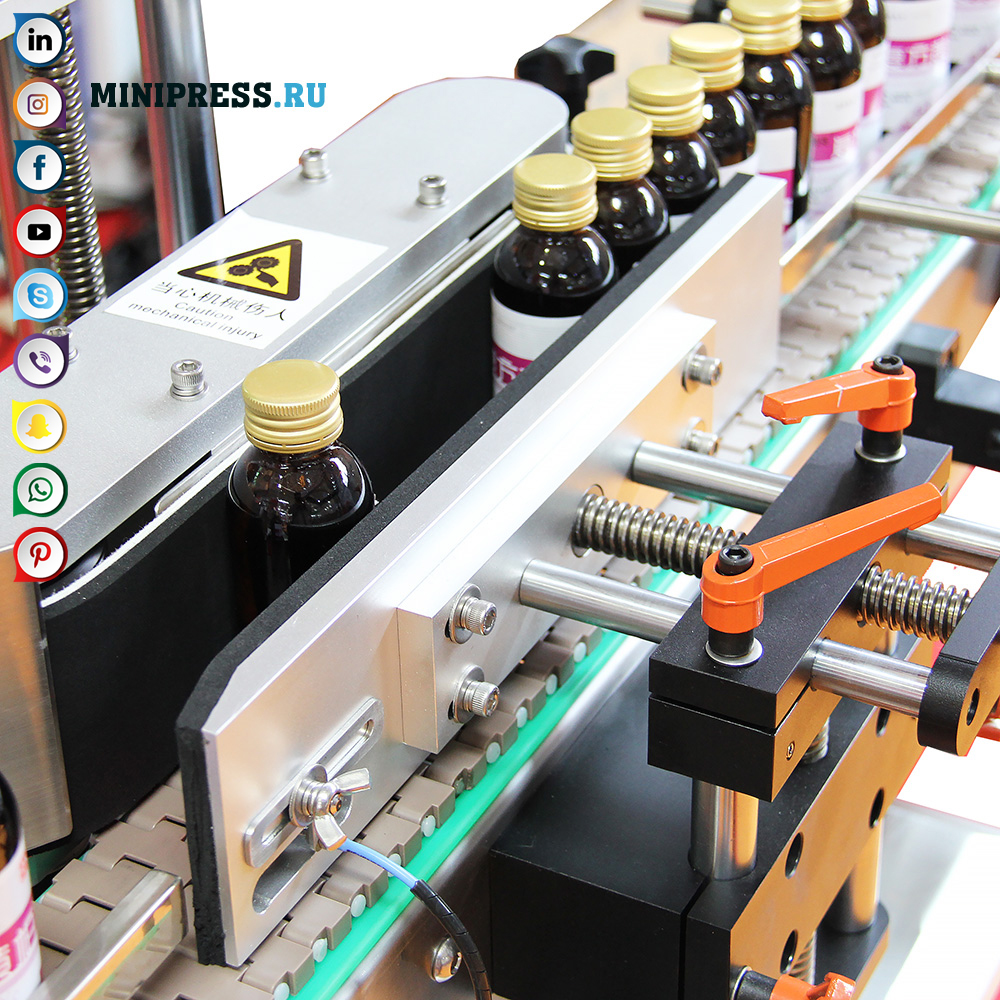 Maszyna do etykietowania szklanych butelek