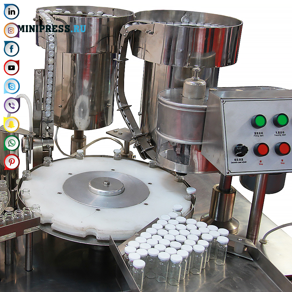 Avtomatska oprema za polnjenje tekočin v penicilinskih vialah