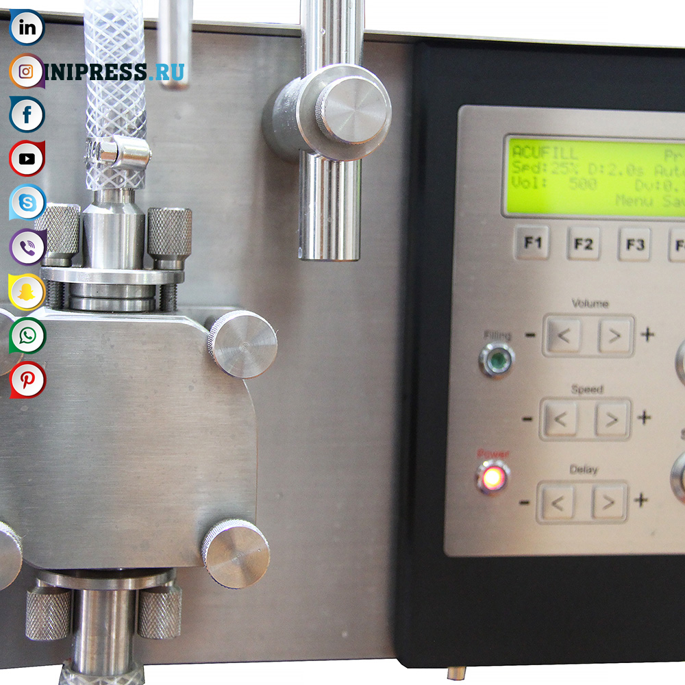 Programmable gear pump para sa dosing likido na mga materyales