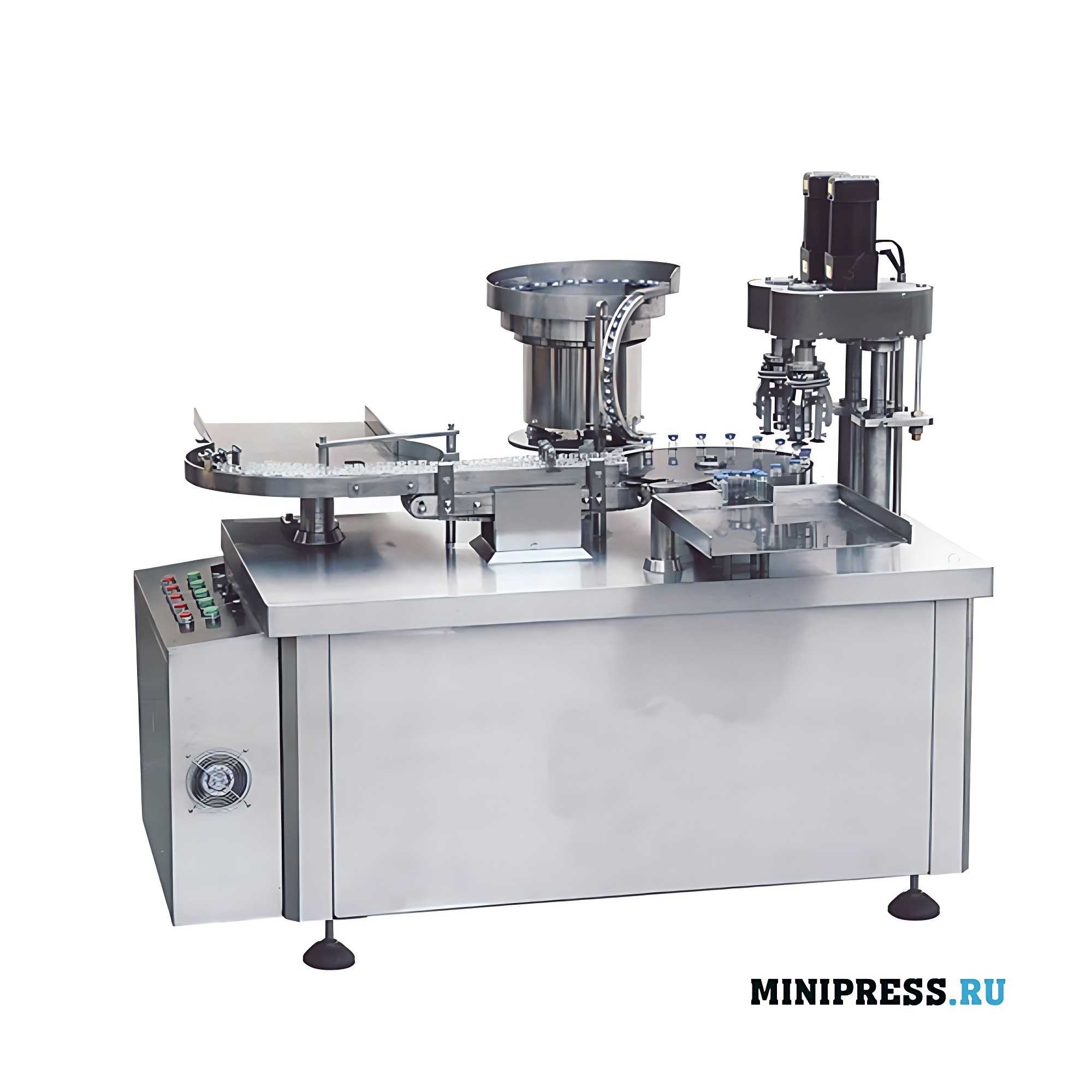 Automatic equipment for capping FL 12 vials