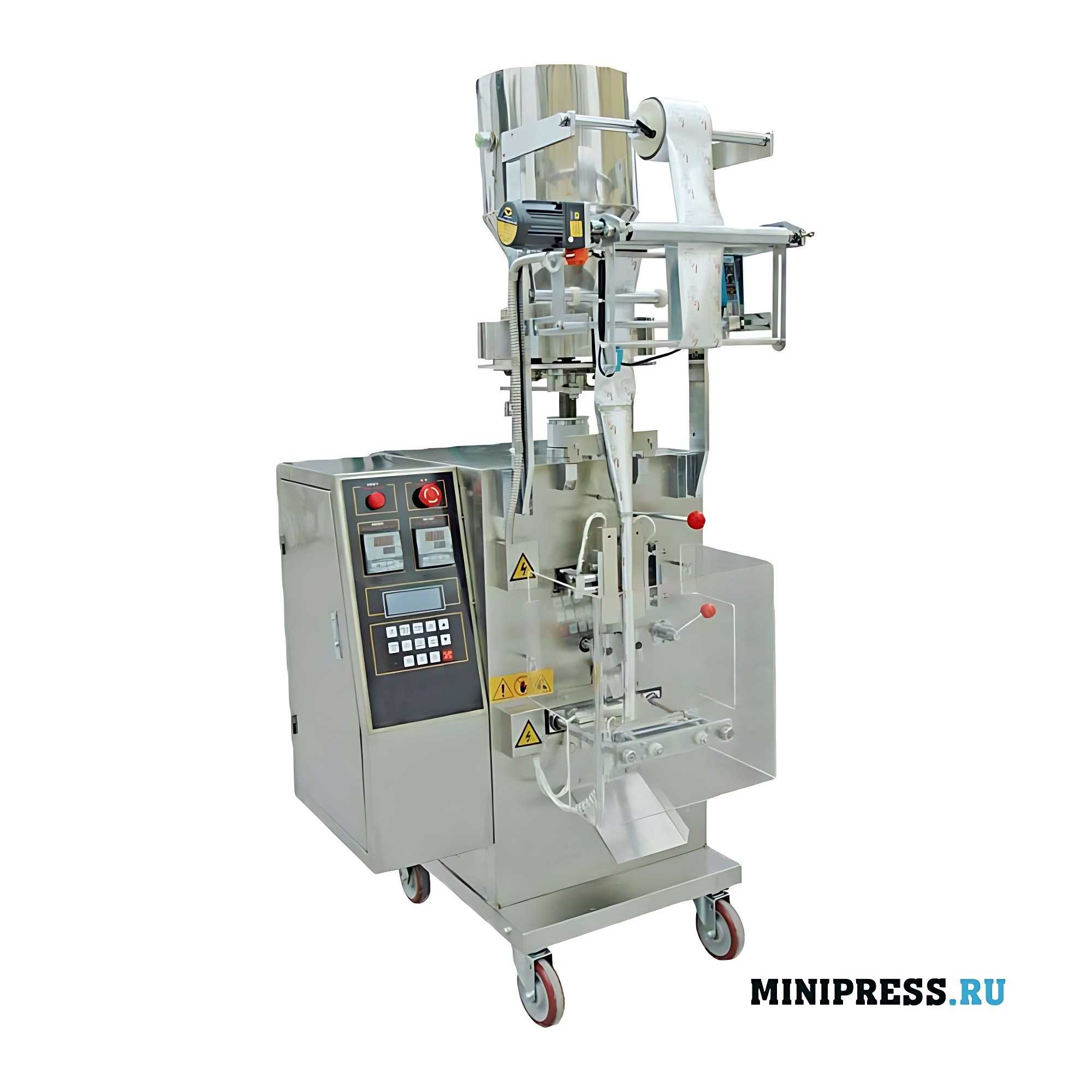Automatic equipment for packaging and sealing bags with pellets SZP 30