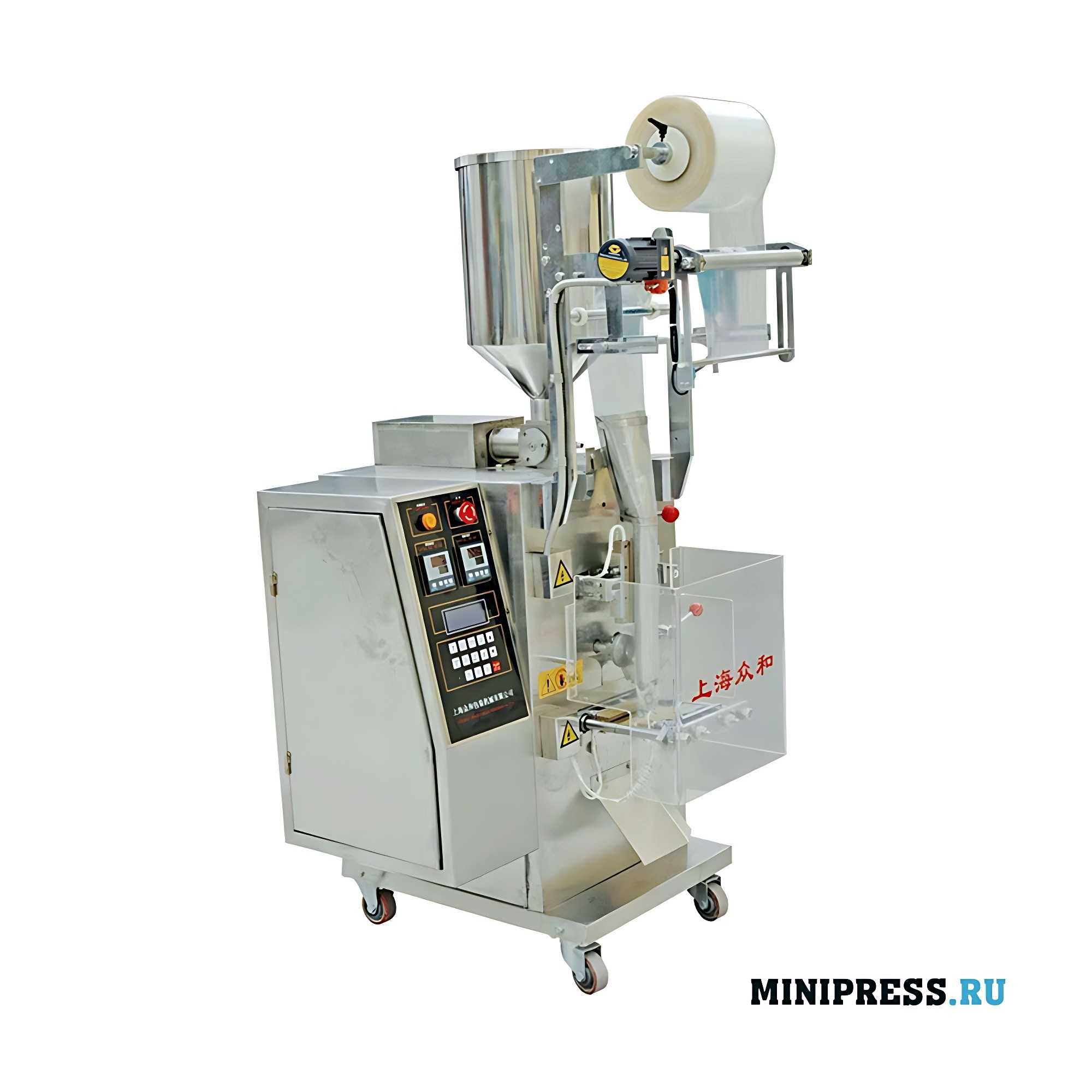Automatic equipment for packaging liquids and viscous substances With PO 25