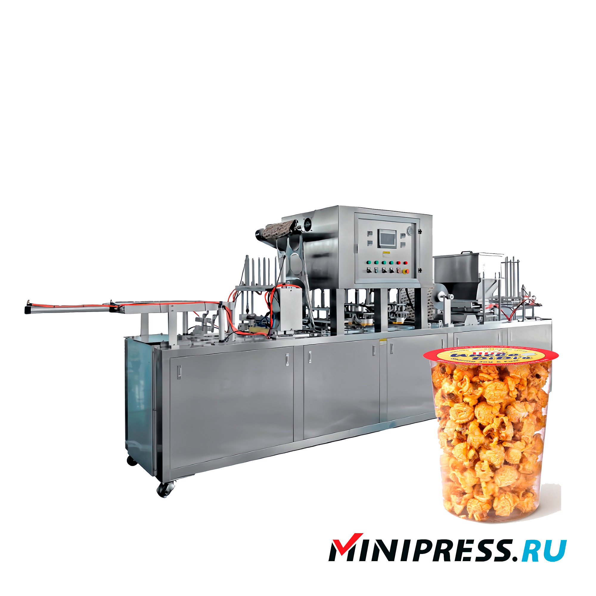 Automatic popcorn packing machine in plastic cups JB-01
