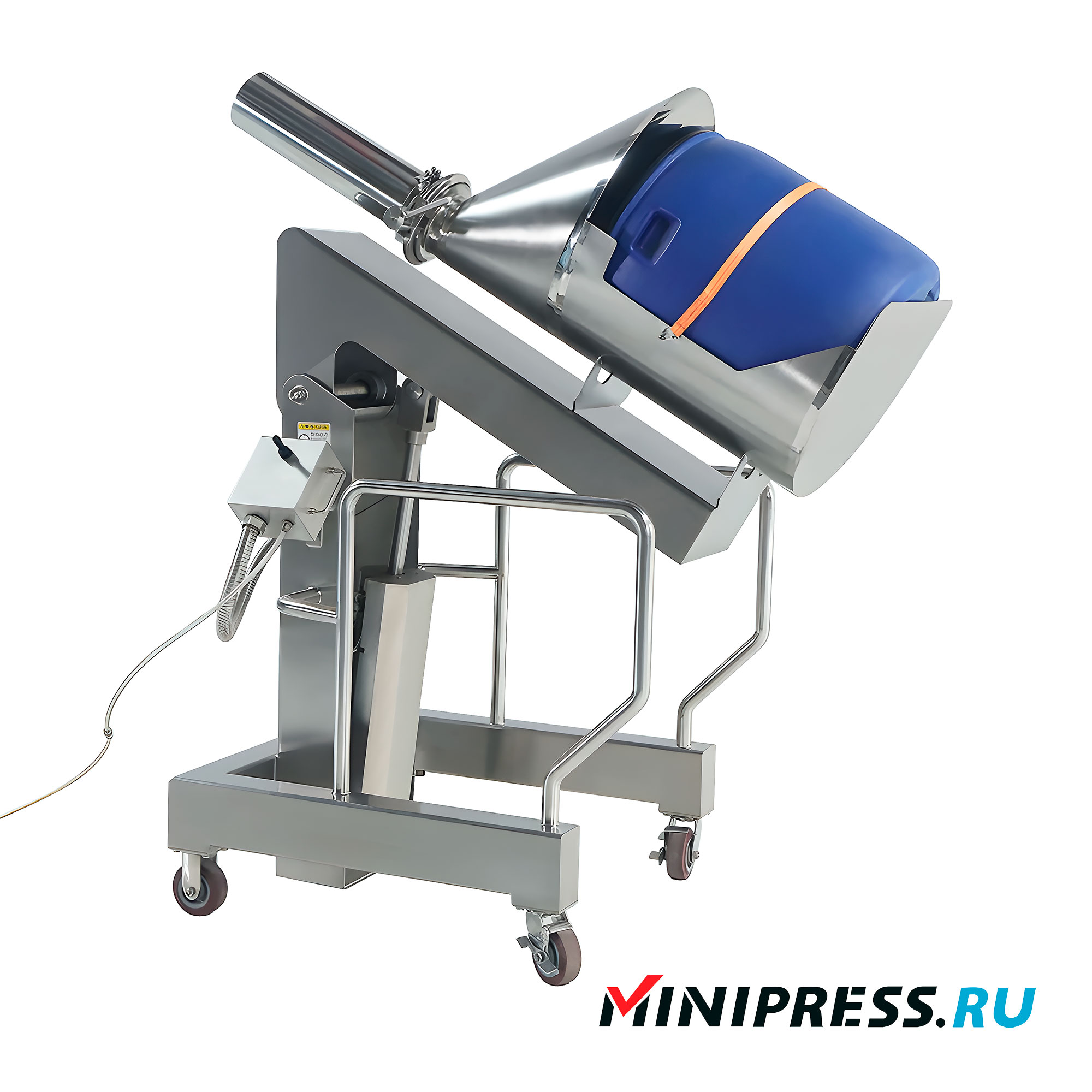 Automatic tipper for pharmaceutical powder containers FTA-15