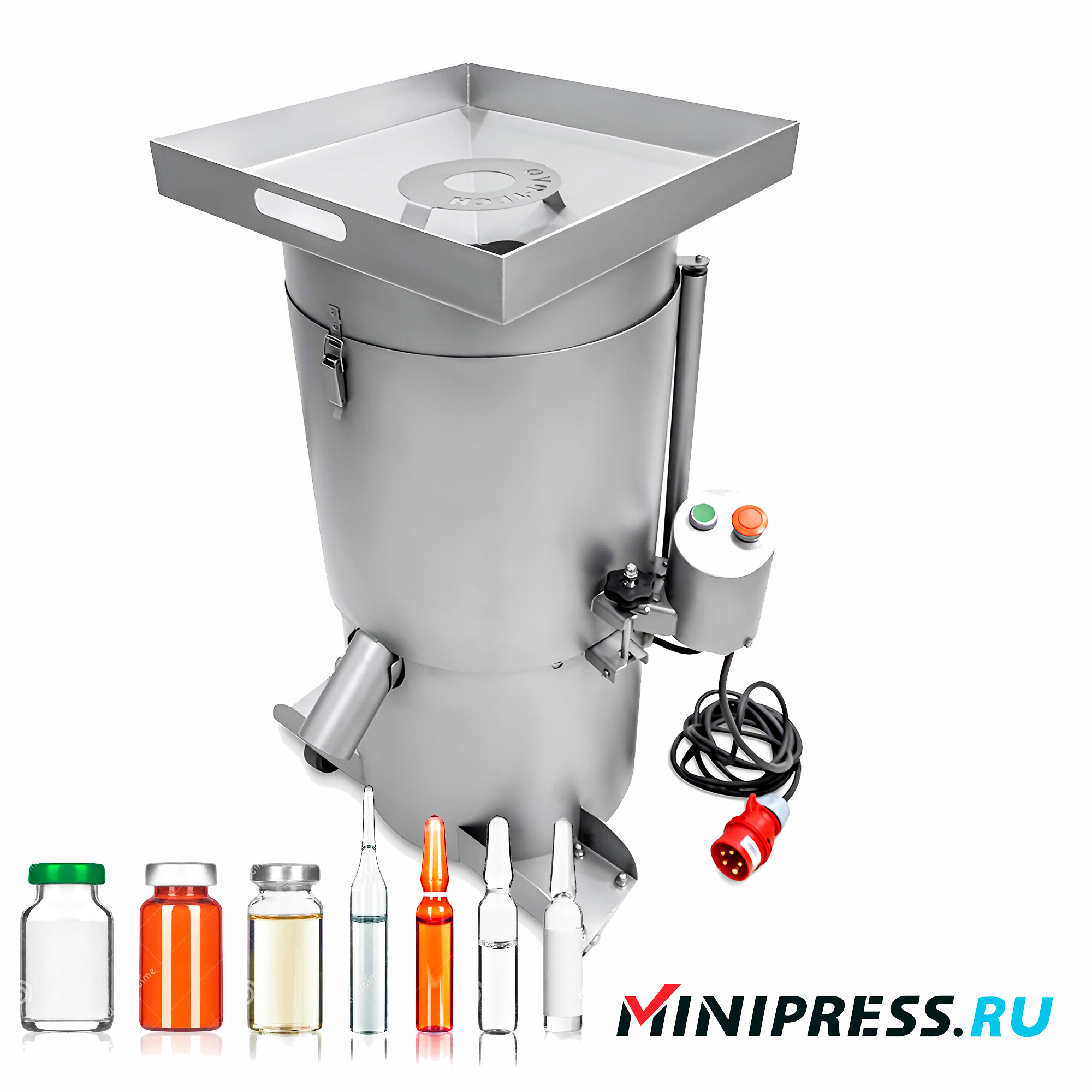 Device for crushing ampoules from medicines AM-02