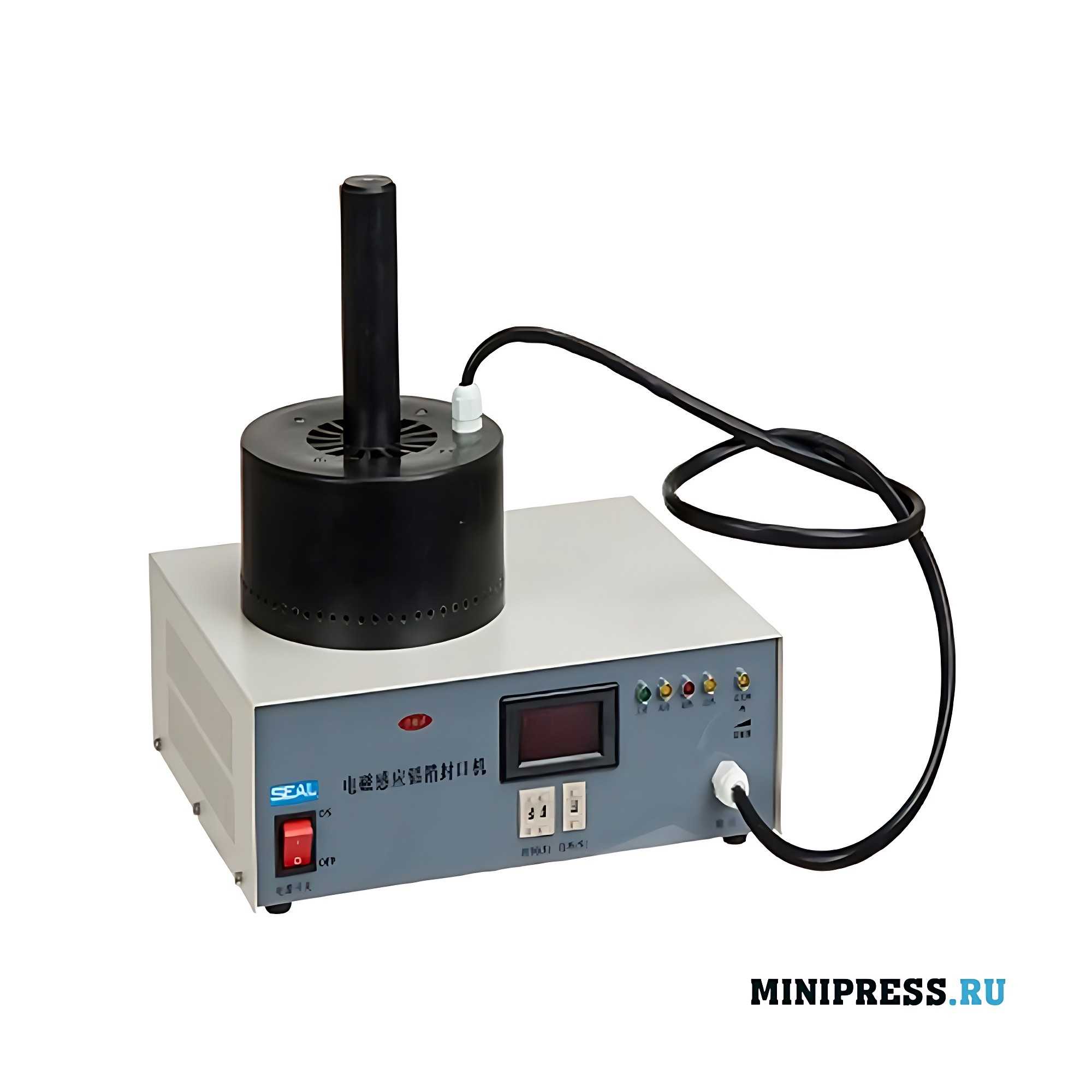 Equipment for electromagnetic induction sealing of the neck with aluminum foil GS 07